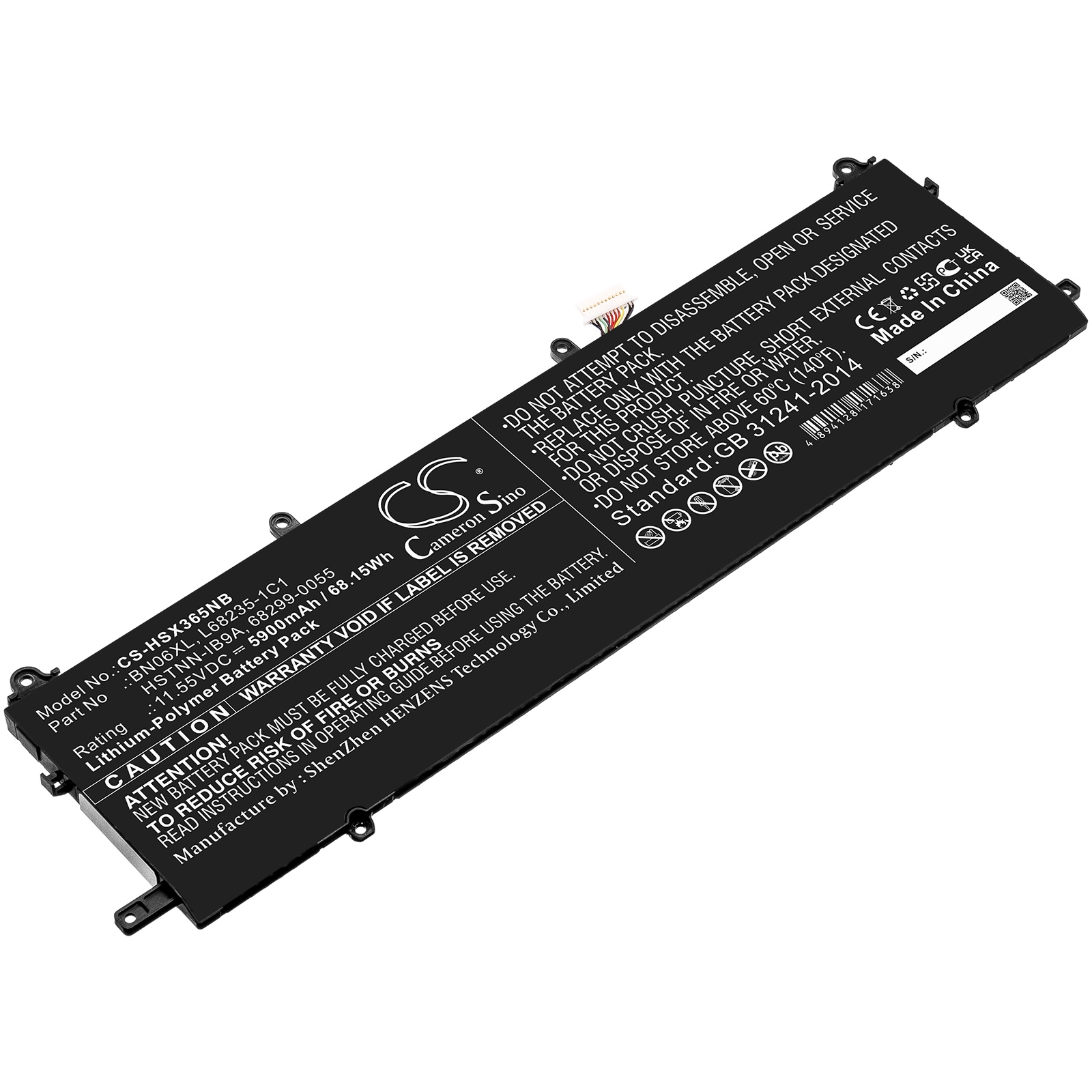 Batteri til bærbar PC for HP Spectre X360 15-EB0005UR og andre
