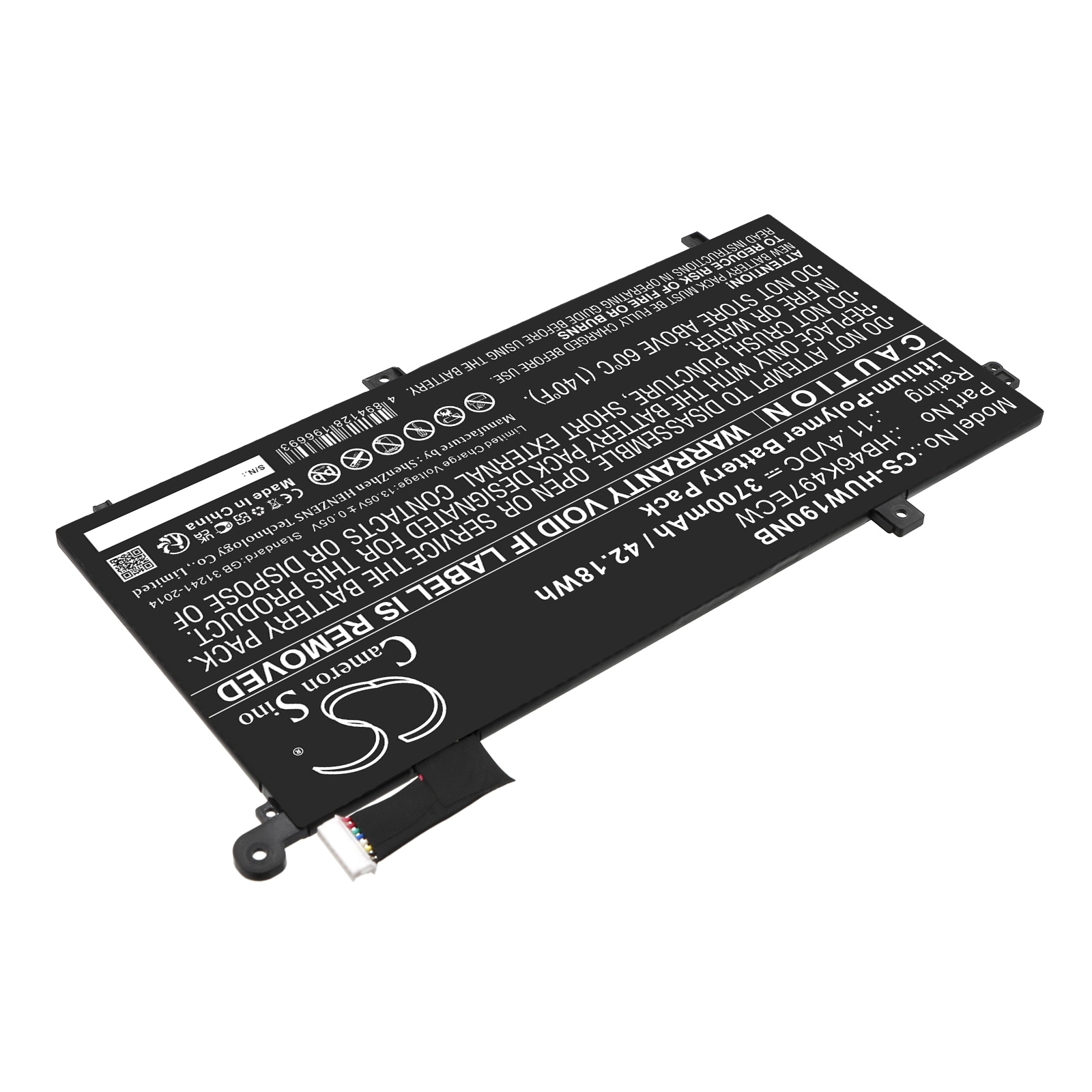Batteri til bærbar PC for Huawei MateBook D 2018, MateBook D 53010BAJ og andre.