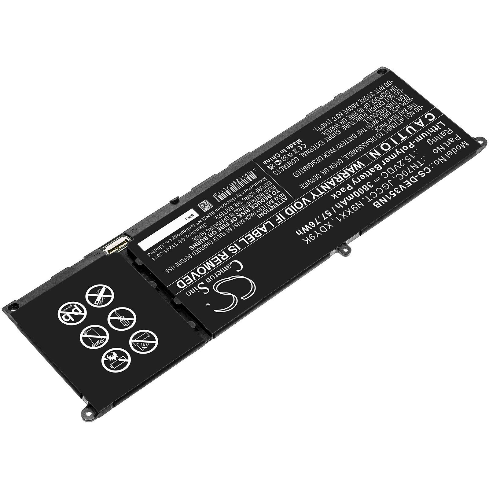 Batteri til bærbar PC for DELL Vostro 3510, Vostro 3515, Vostro 5410 og andre.