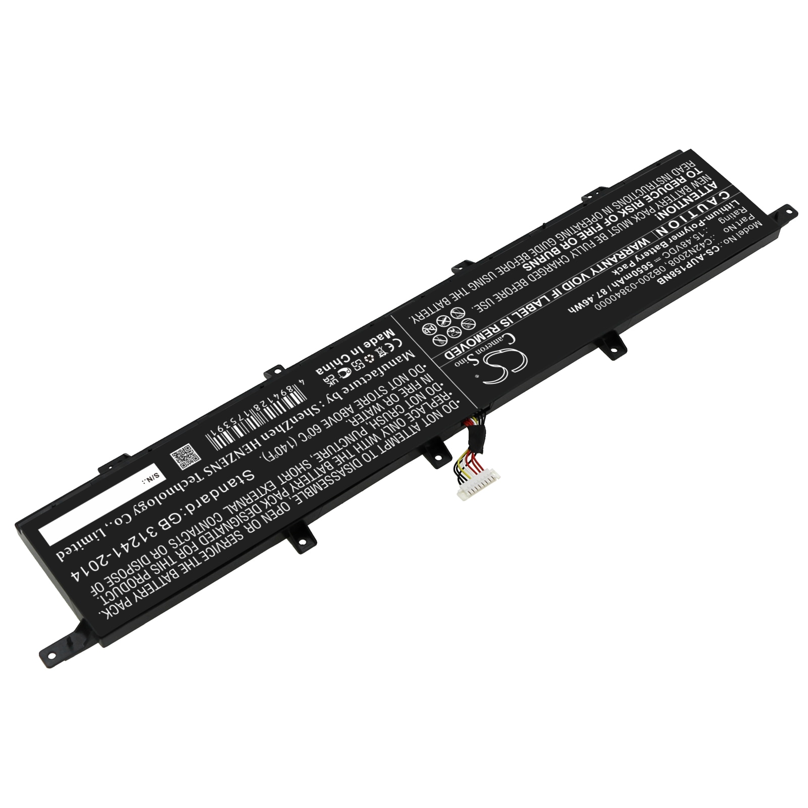 Batteri til bærbar PC for Asus ZenBook Pro Duo 15 OLED UX582LR-BP1979R og andre.