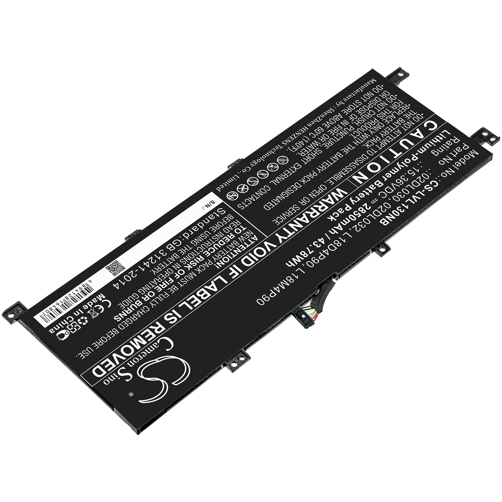 Batteri til bærbar PC for Lenovo ThinkPad L13-20R4S4L200 og andre.