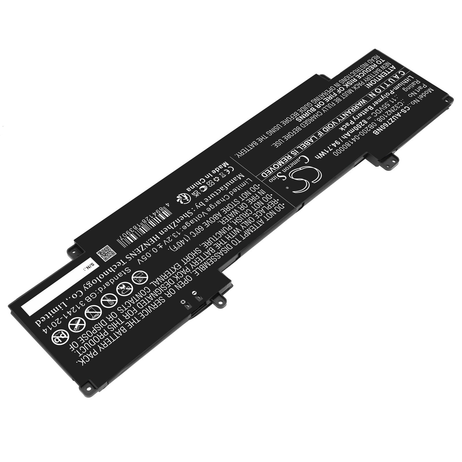 Batteri til bærbar PC for Asus Zenbook Pro 16X OLED, UZ7602ZM