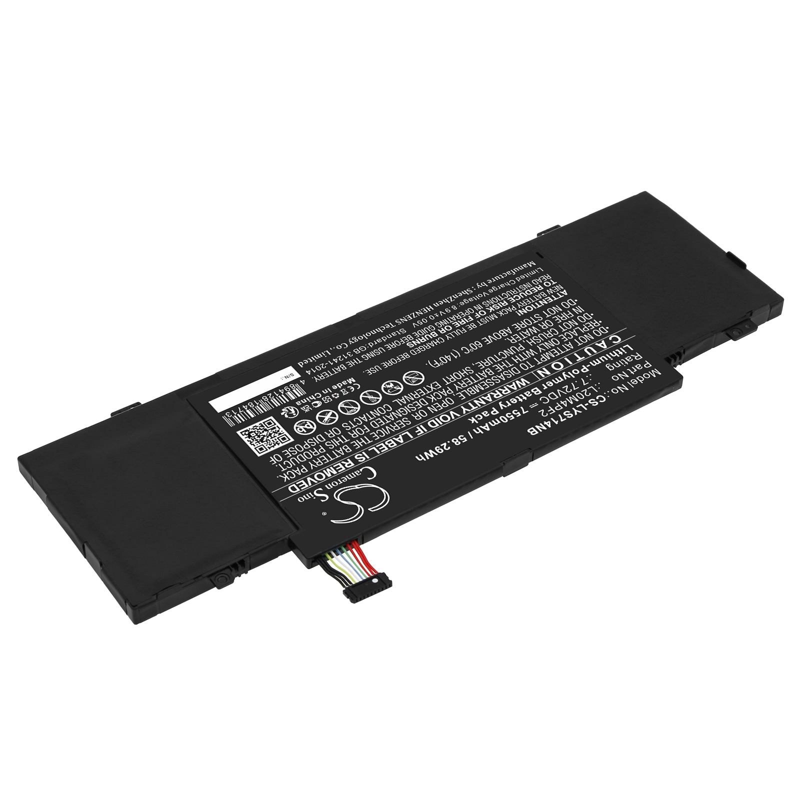 Batteri til bærbar PC for Lenovo Yoga Slim 7 Carbon 14ACN6 82L0005BVN og andre.