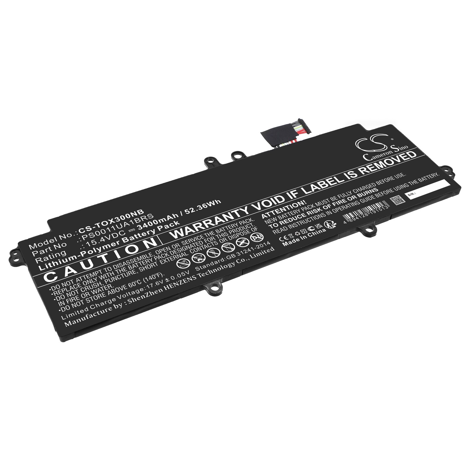 Batteri til bærbar PC for Dynabook Portege X30L-J-15K, Portege X30L-J-1B3 og andre