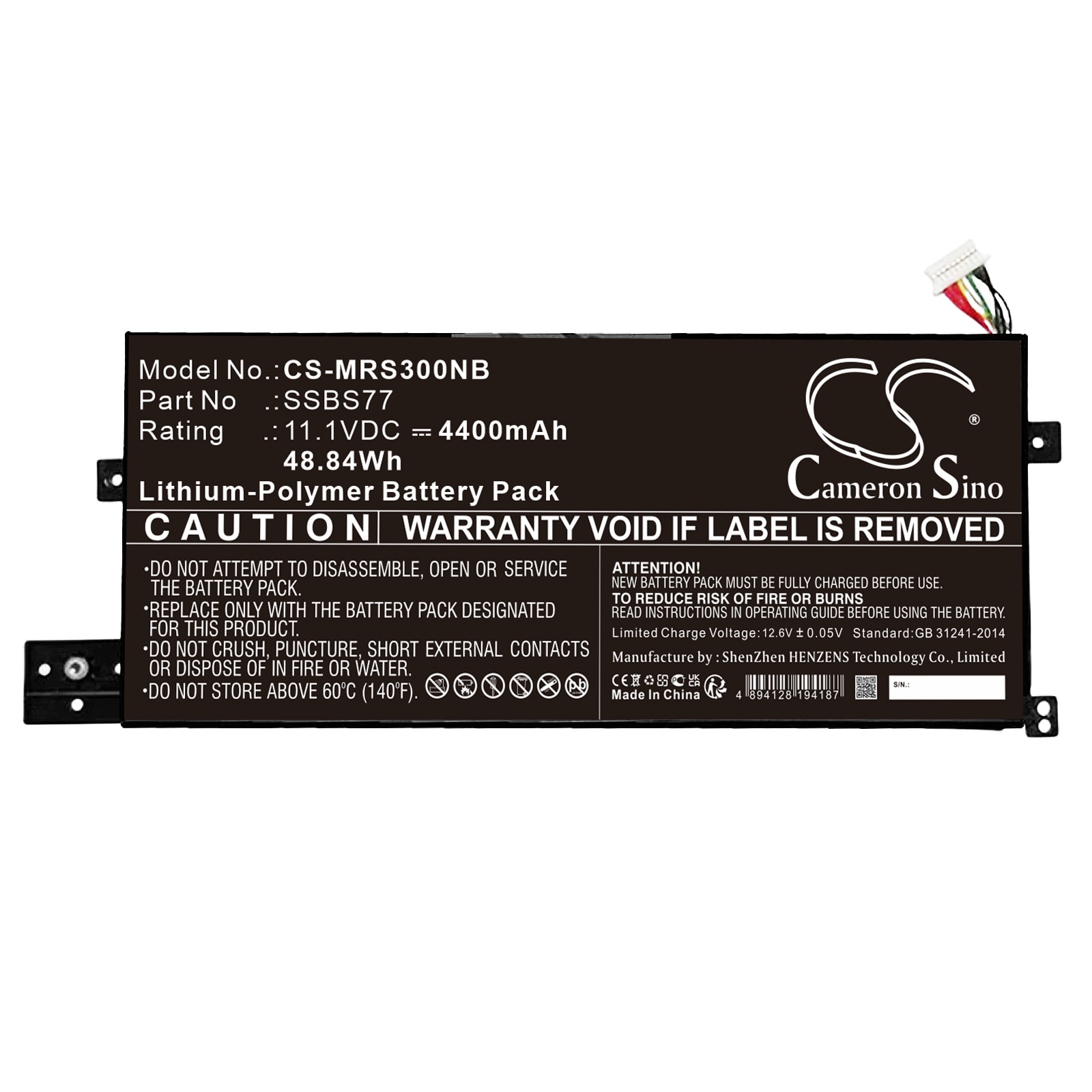 Batteri til bærbar PC for Mechrevo S3 Pro