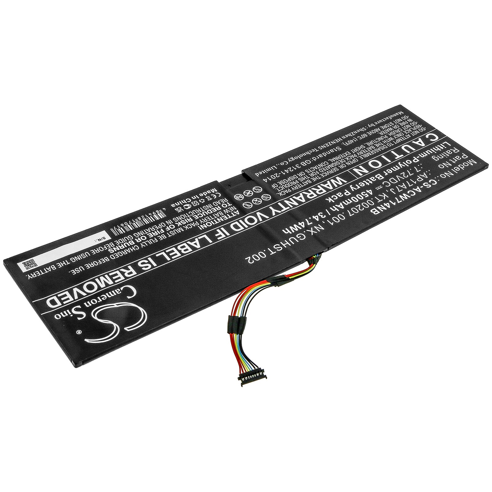 Batteri til bærbar PC for Acer Swift 7 SF714-51T-M1F6 og andre