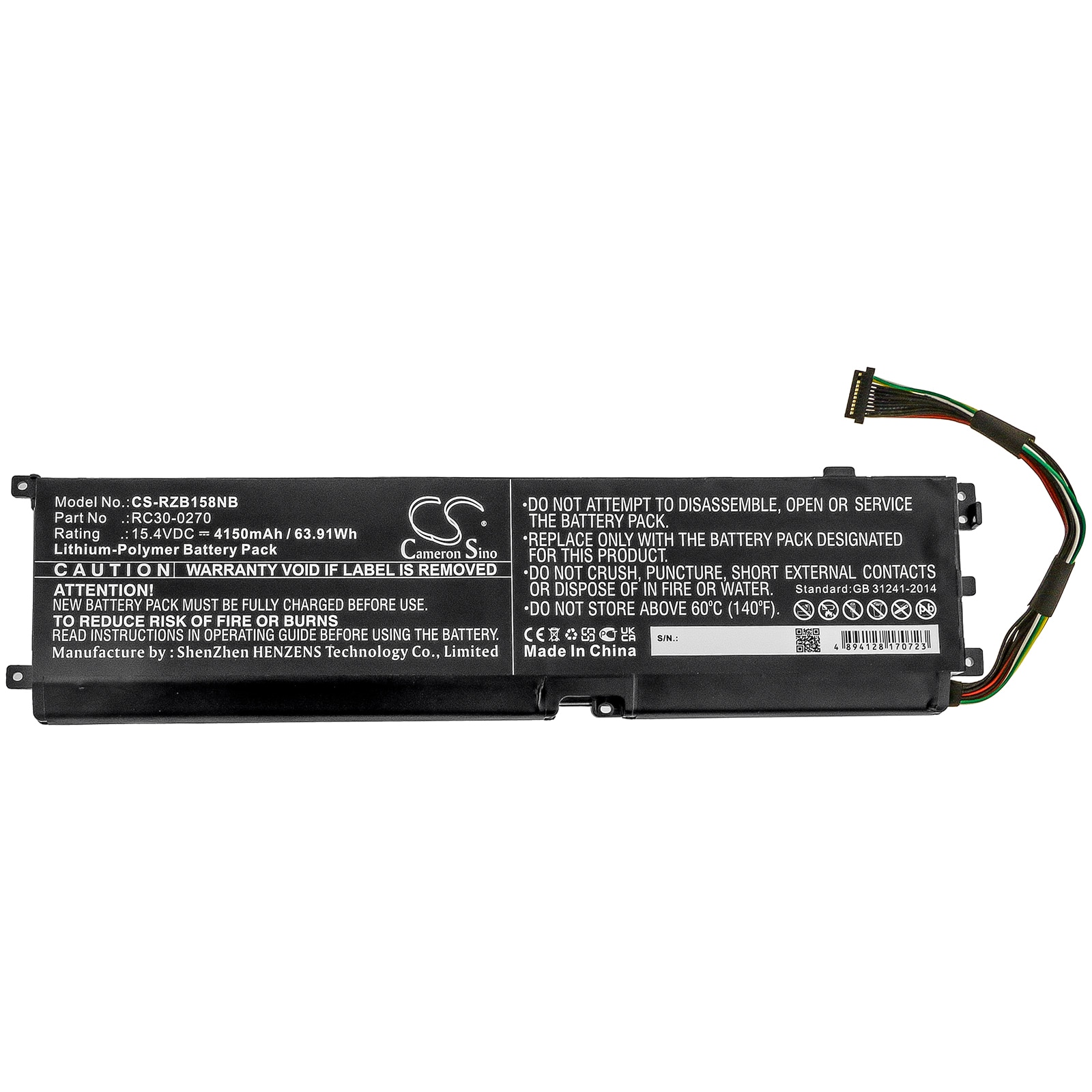 Batteri til bærbar PC for Razer Blade 15 Base og andre