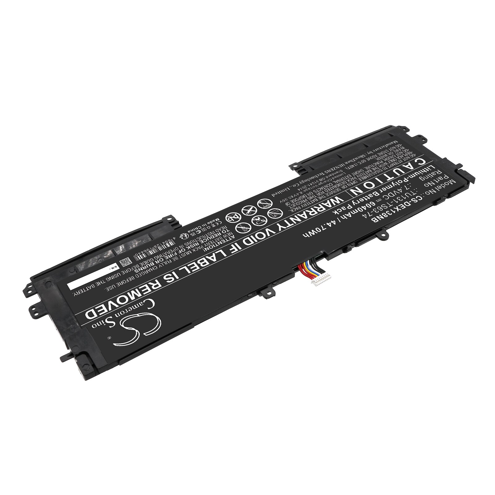 Batteri til bærbar PC for DELL XPS 13D-8808, XPS13D-5701, Schenker S306 og andre.