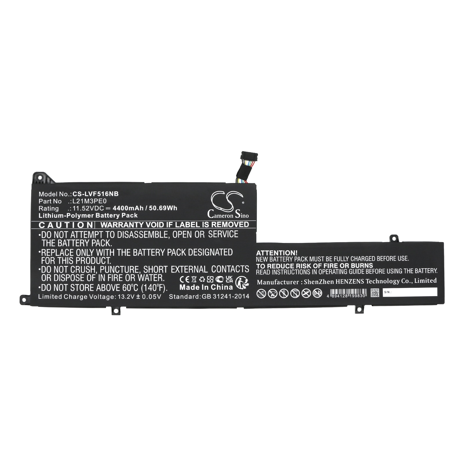Batteri til bærbar PC for Lenovo IdeaPad Flex 5 14IAU7 82R7006TUK og andre.