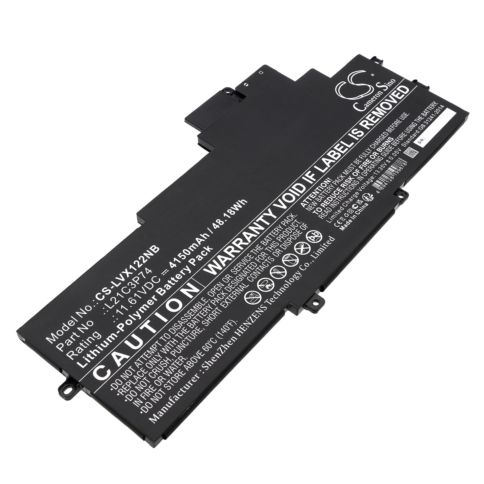 Batteri til bærbar PC for Lenovo ThinkPad X1 Nano Gen 2 21E8001KEE og andre.