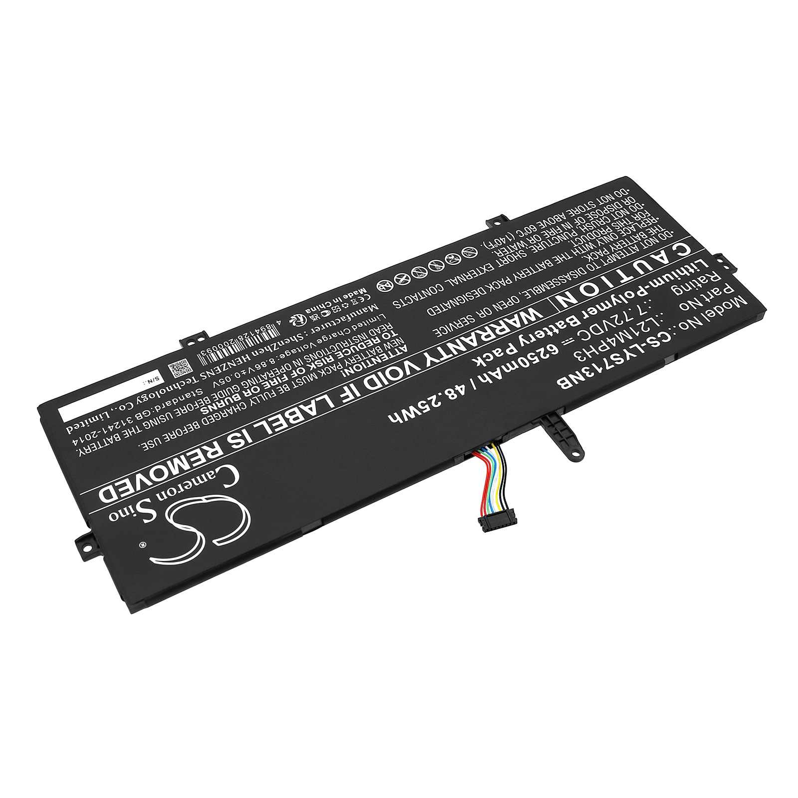 Batteri til bærbar PC for Lenovo Yoga Slim 7 Carbon 13IAP7 82U9003GPB og andre.