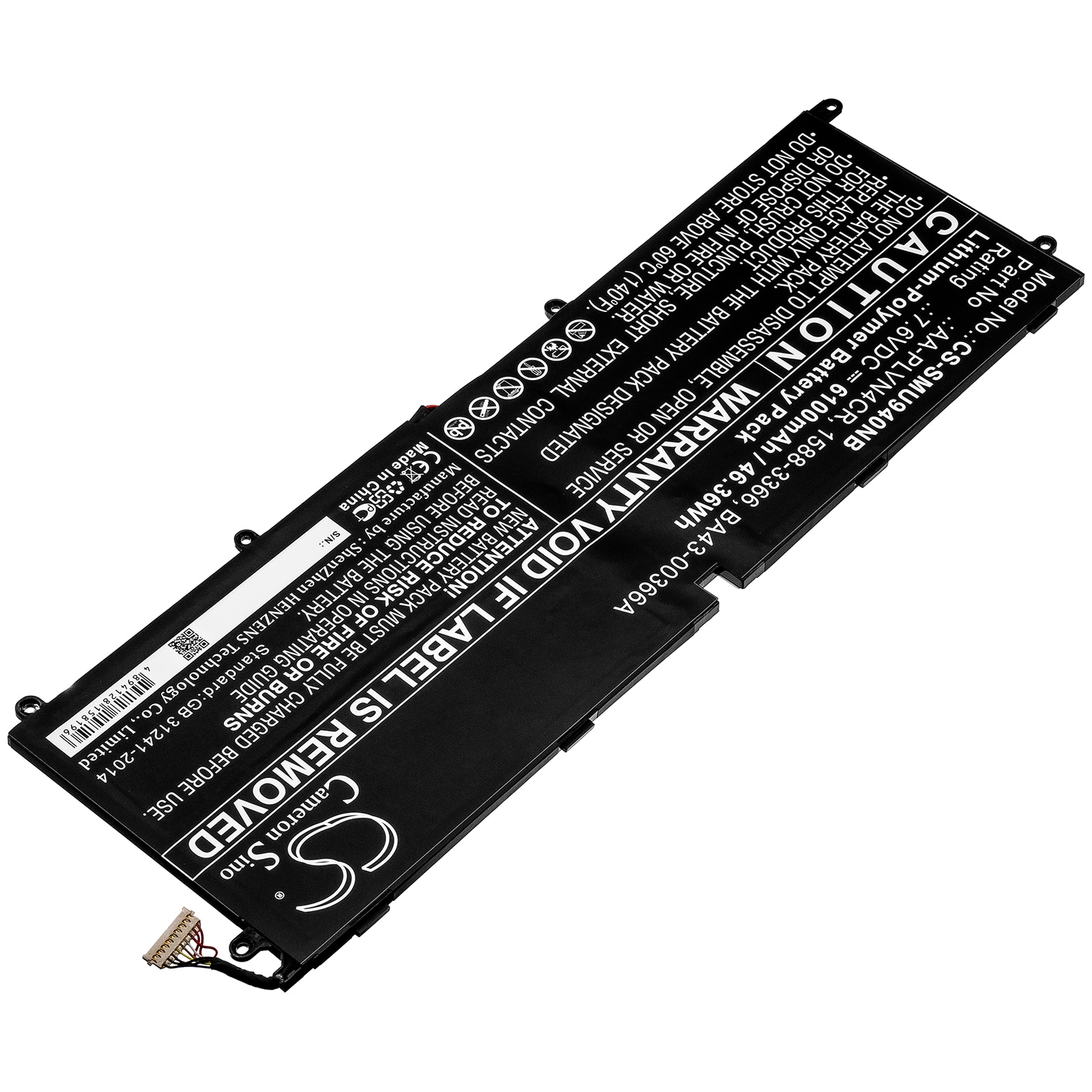 Batteri til Samsung 940X3G – 6100 mAh Lang Batteritid, Li-Polymer Originalkvalitet