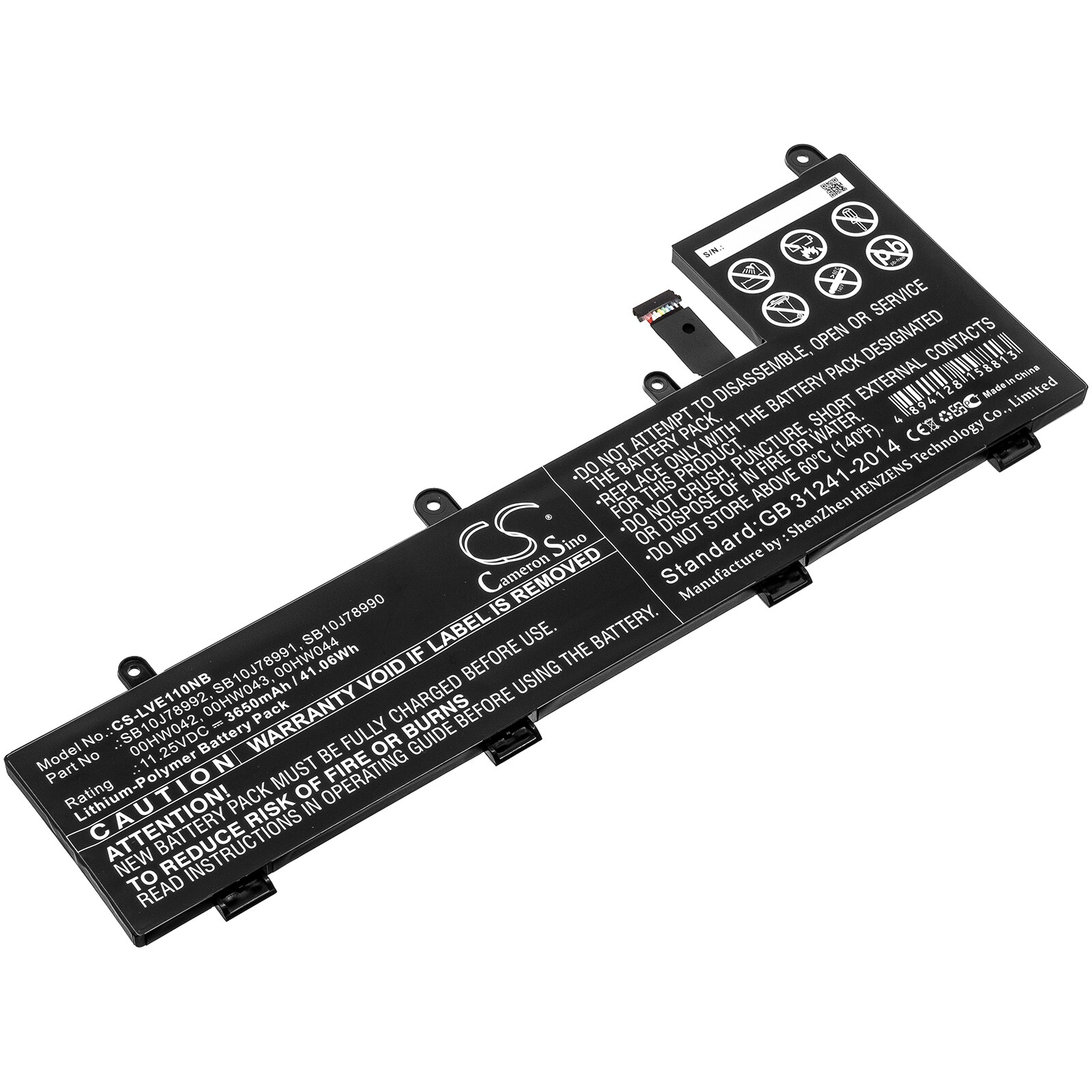 Batteri til bærbar PC for Lenovo ThinkPad Yoga 11e 20GA000MUS og andre.