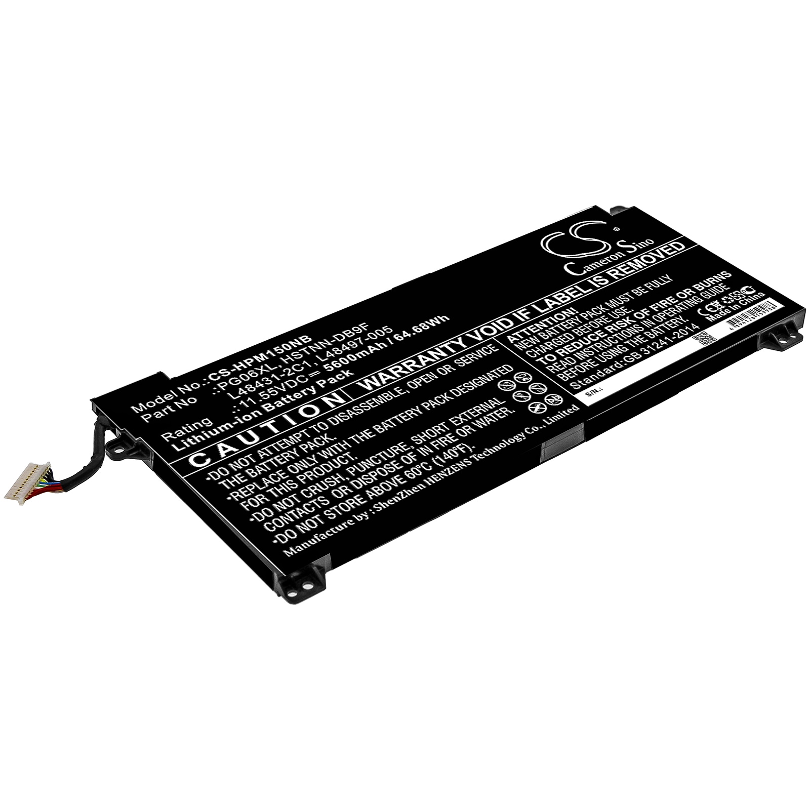 Batteri til bærbar PC for HP Omen 15-DH0138TX, Omen 15-dh0004UR og andre