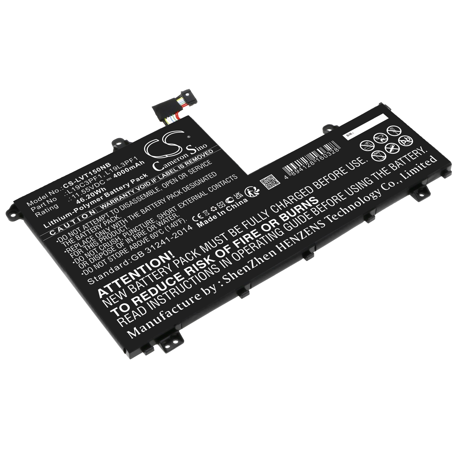 Batteri til bærbar PC for Lenovo ThinkBook 15, ThinkBook 14