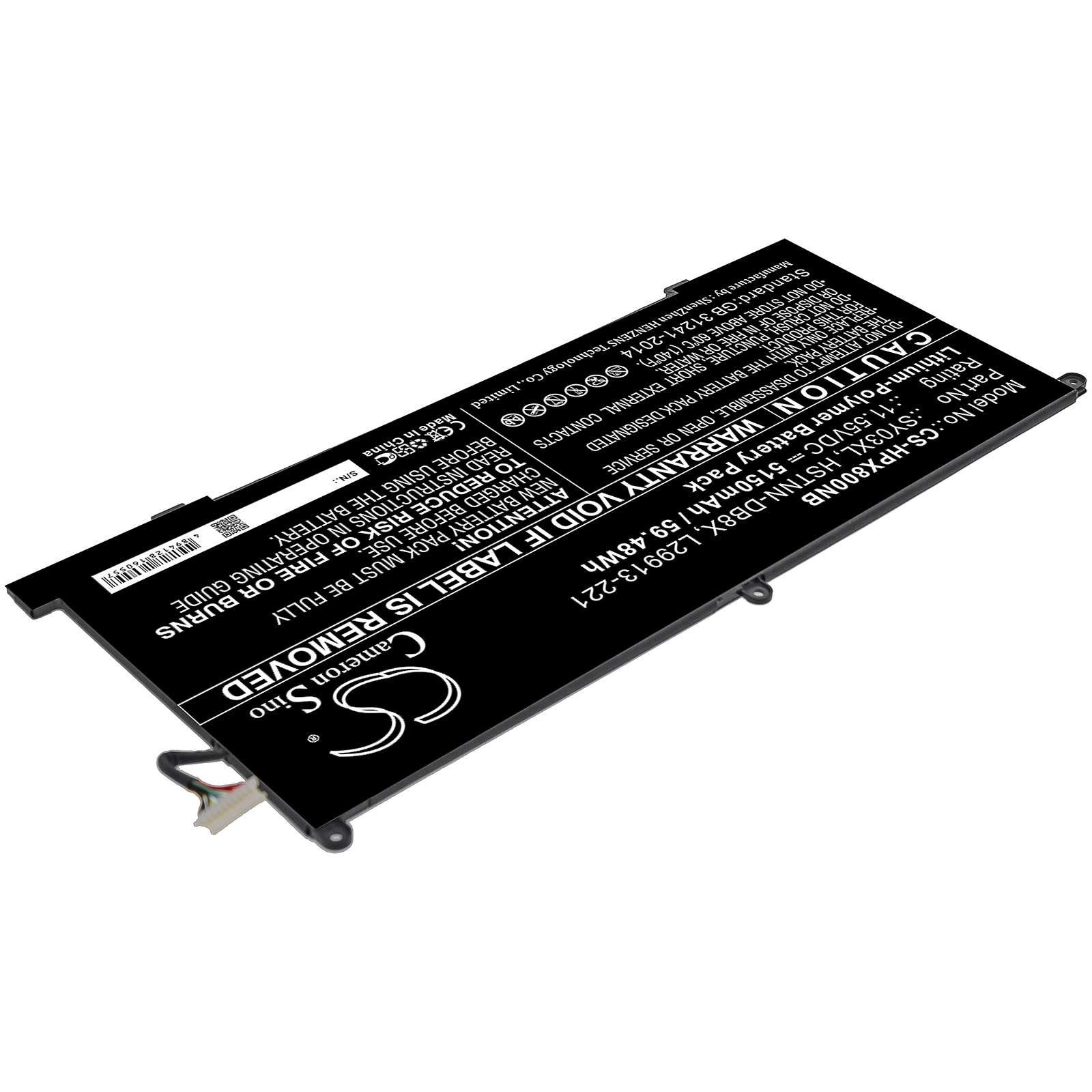 Batteri til bærbar PC for HP Chromebook X360 14 G1, Chromebook X360 14-DA og andre