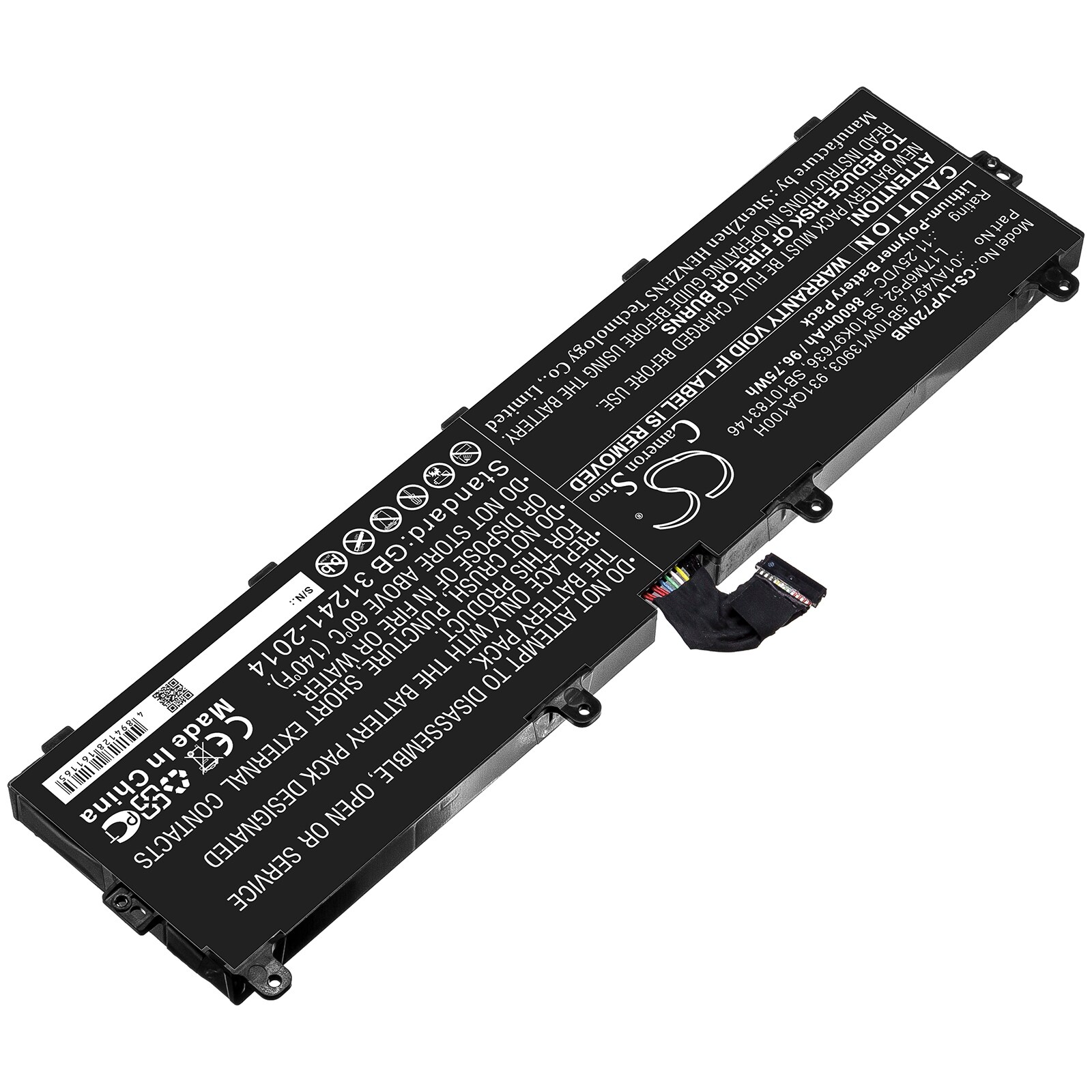 Batteri til bærbar PC for Lenovo ThinkPad P72, ThinkPad P72 (20MB002UGE) og andre.
