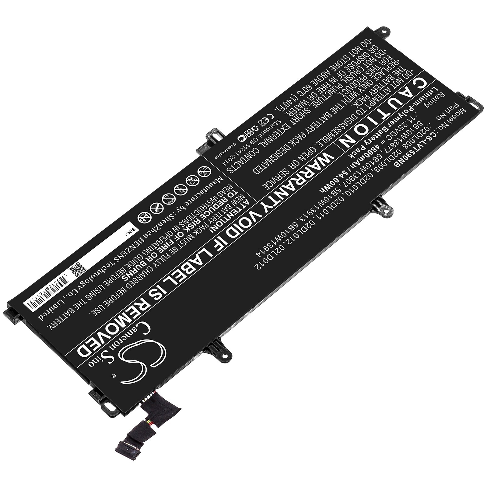 Batteri til bærbar PC for Lenovo ThinkPad T590, ThinkPad T15 og andre.