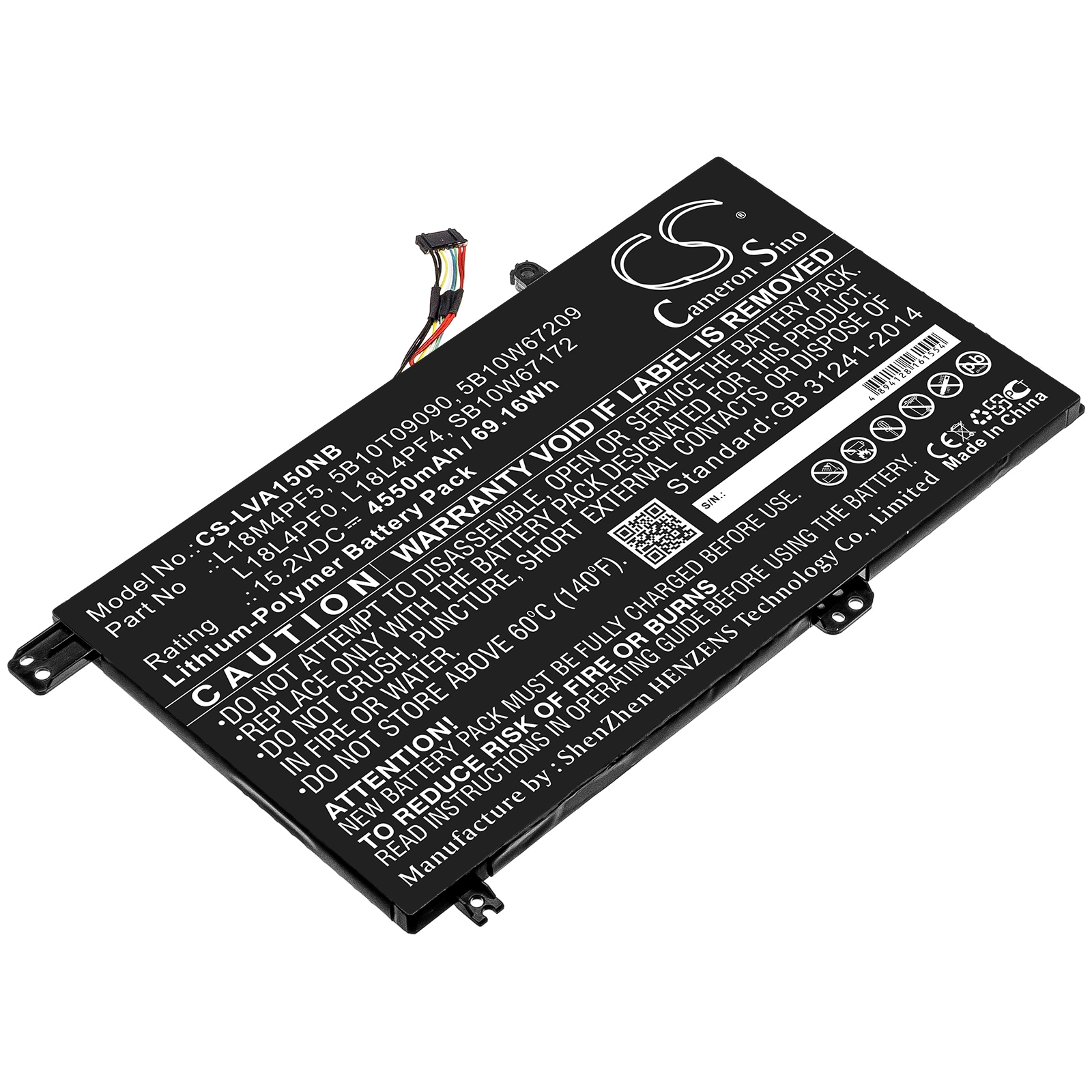 Batteri til bærbar PC for Lenovo xiaoxin Air 15 2019