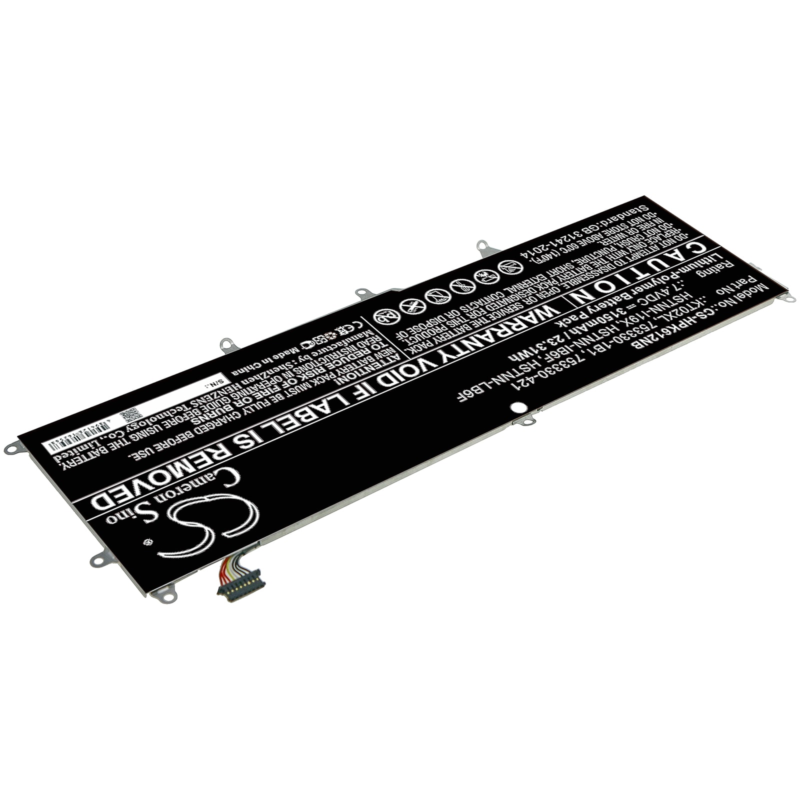 Batteri til bærbar PC for HP Pro X2 612 G1-tastatur