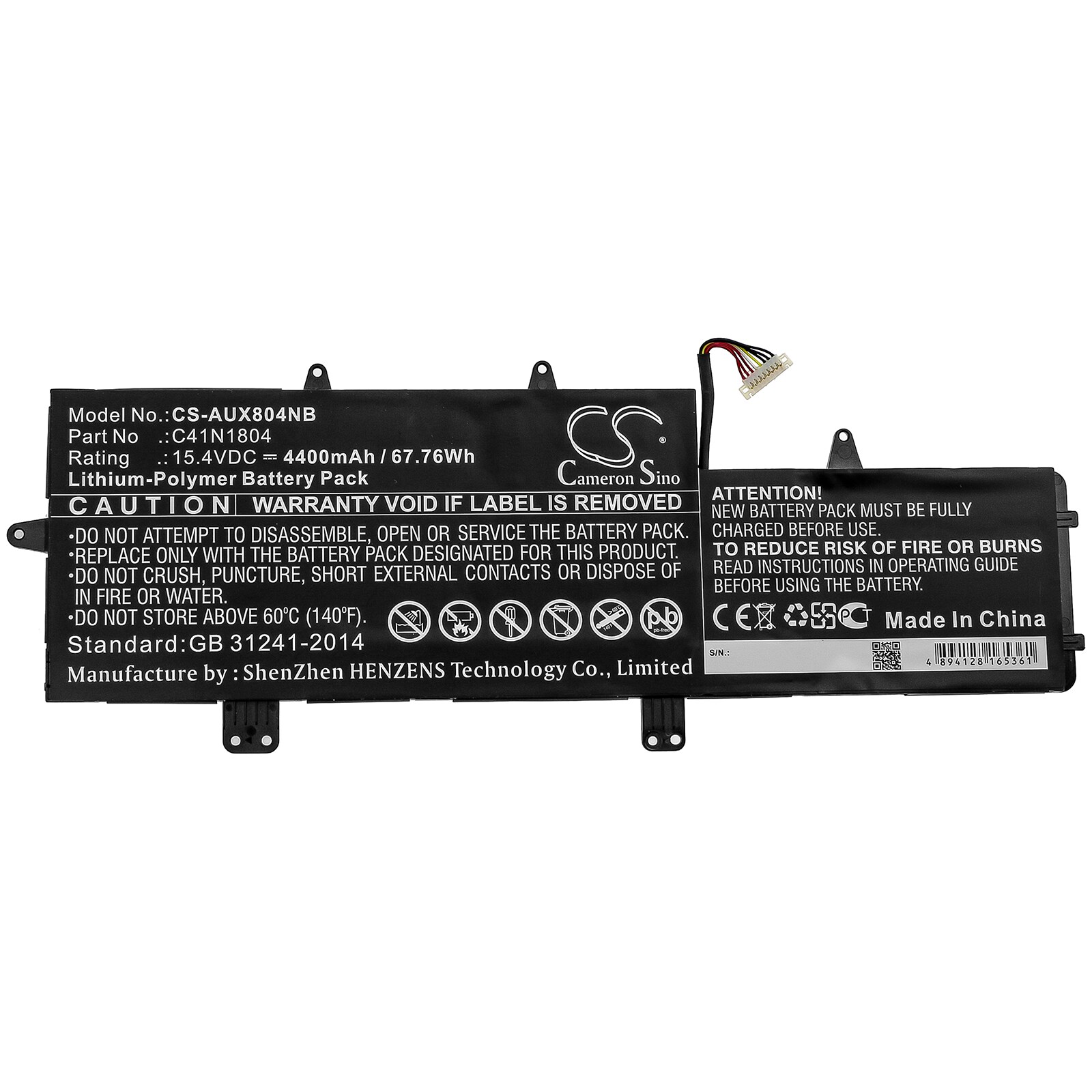 Batteri til bærbar PC for Asus ZenBook Pro 14 UX450 og andre.