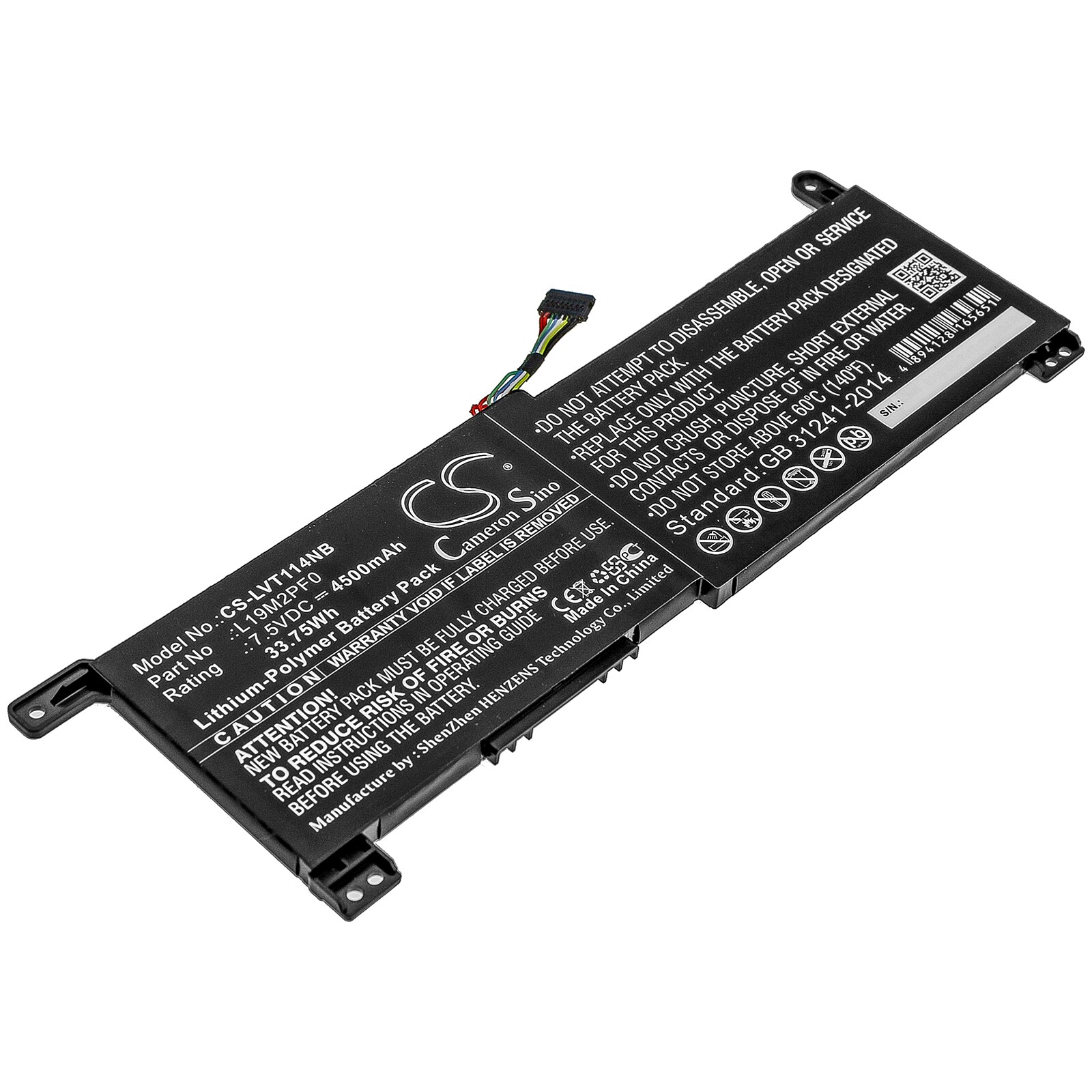 Batteri til bærbar PC for Lenovo IdeaPad 1-11ADA05 (82GV) og andre.