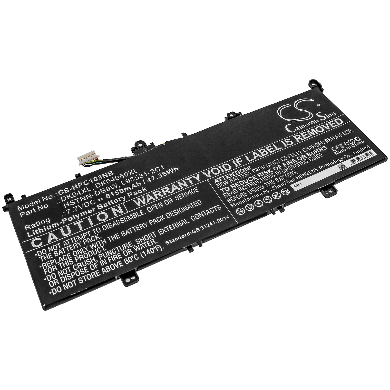 Batteri til bærbar PC for HP Elite C1030, Elite C1030 Chromebook og andre