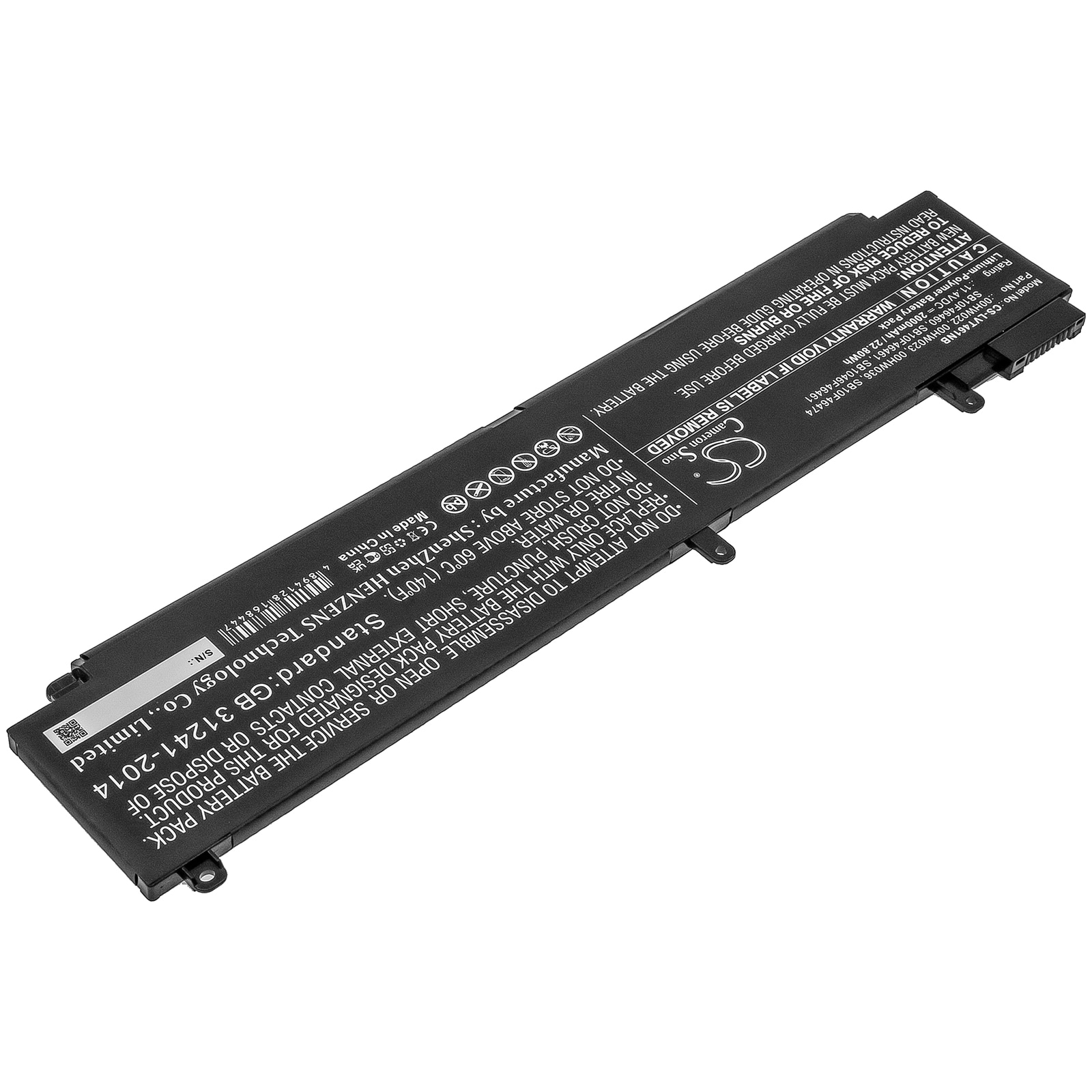 Batteri til bærbar PC for Lenovo ThinkPad T460s (20F9002YCD), T460s-2RCD og andre.
