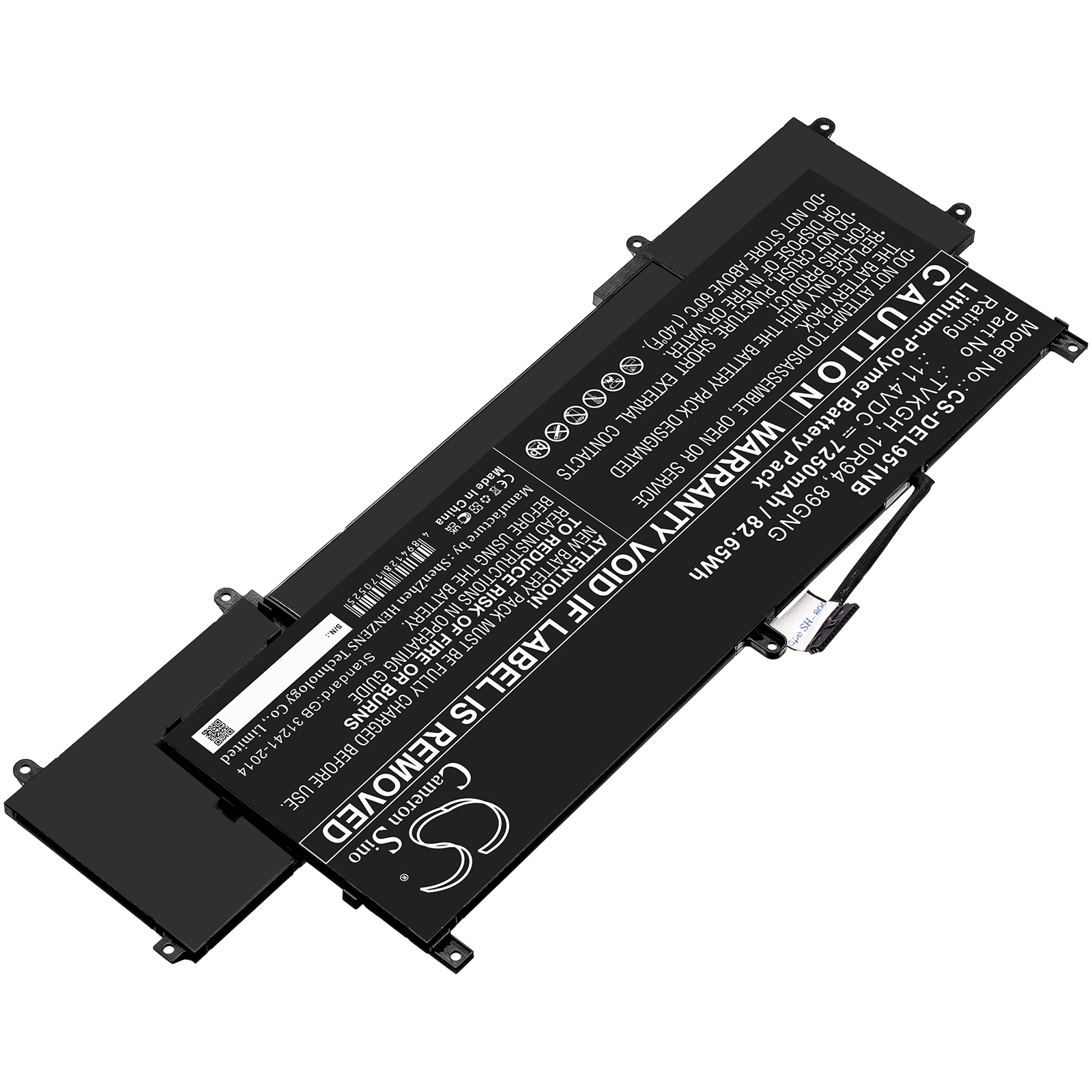 Batteri til bærbar PC for DELL Latitude 9510 2-i-1