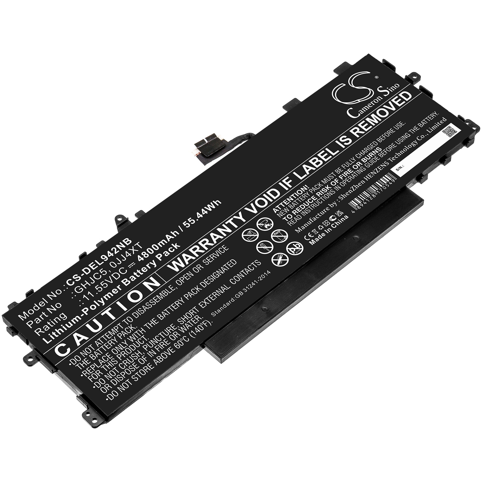Batteri til bærbar PC for DELL Latitude 9420 2-i-1