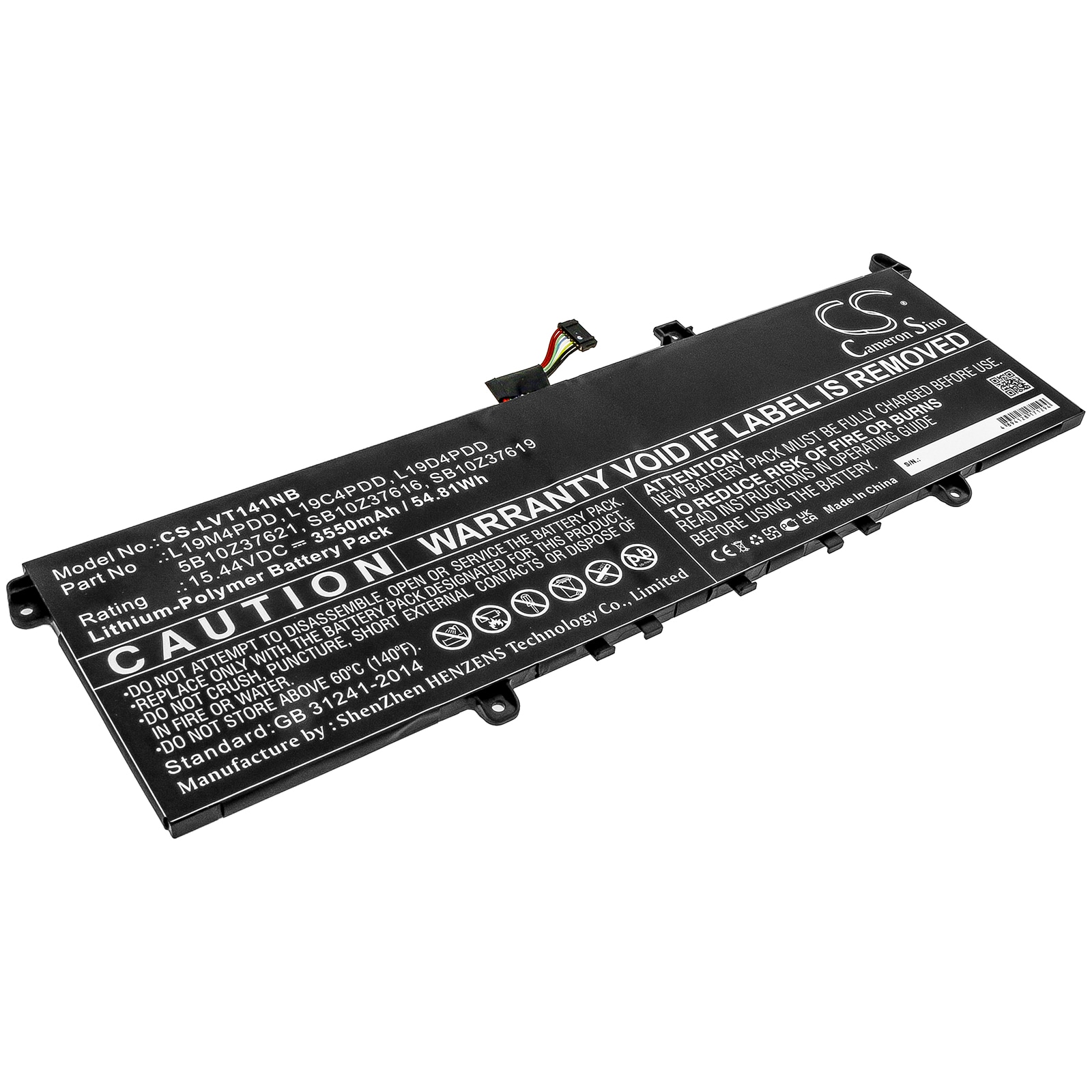 Batteri til bærbar PC for Lenovo ThinkBook 13s G2 ITL-20V9000LAU og andre.