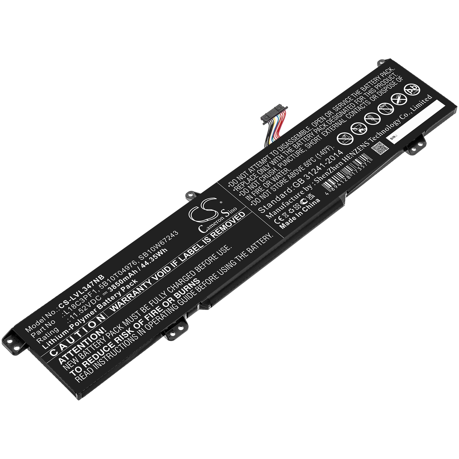 Batteri til bærbar PC for Lenovo Ideapad L340 17 Gaming og andre.