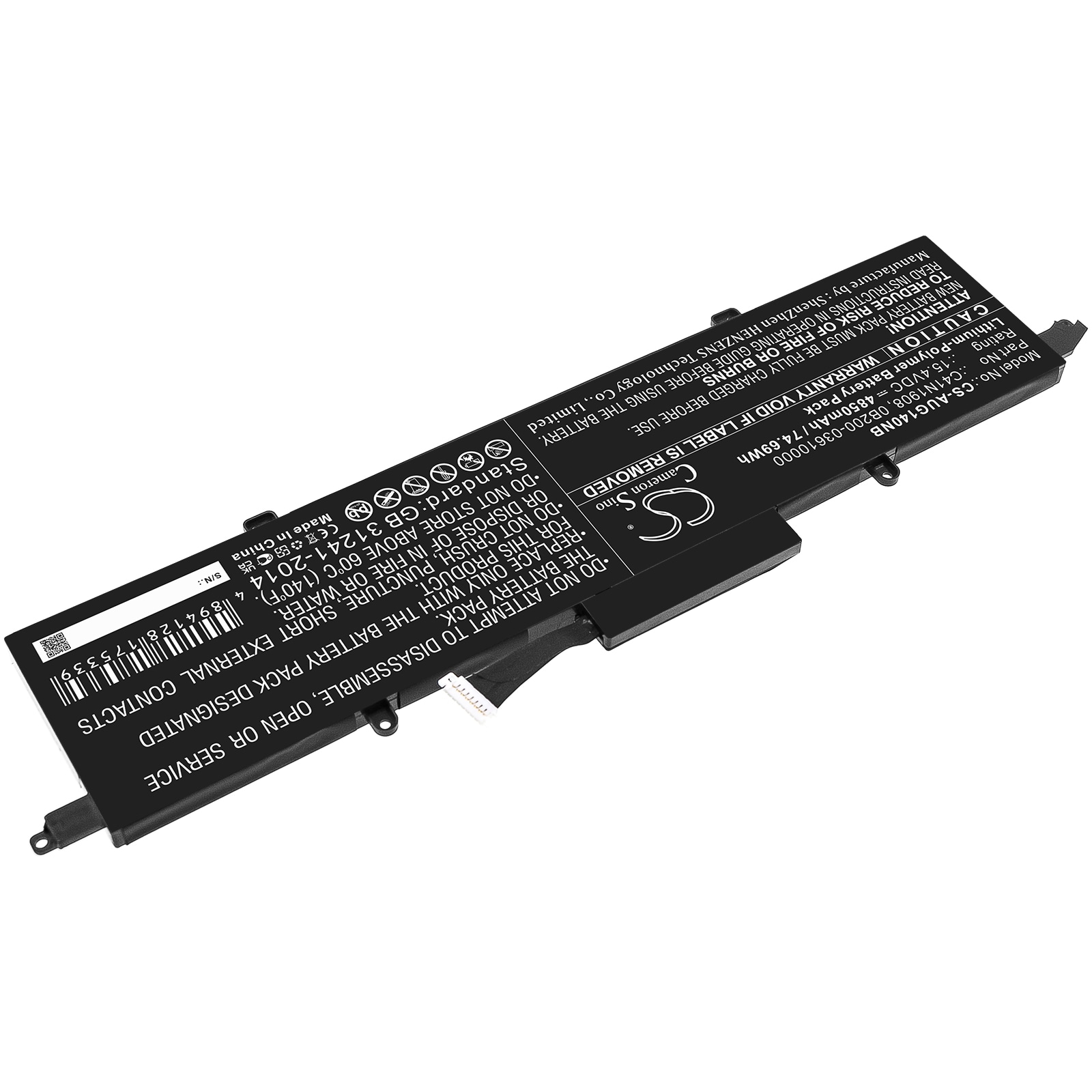 Batteri til bærbar PC for Asus ROG Zephyrus G14 GA401IV-HE135T og andre.