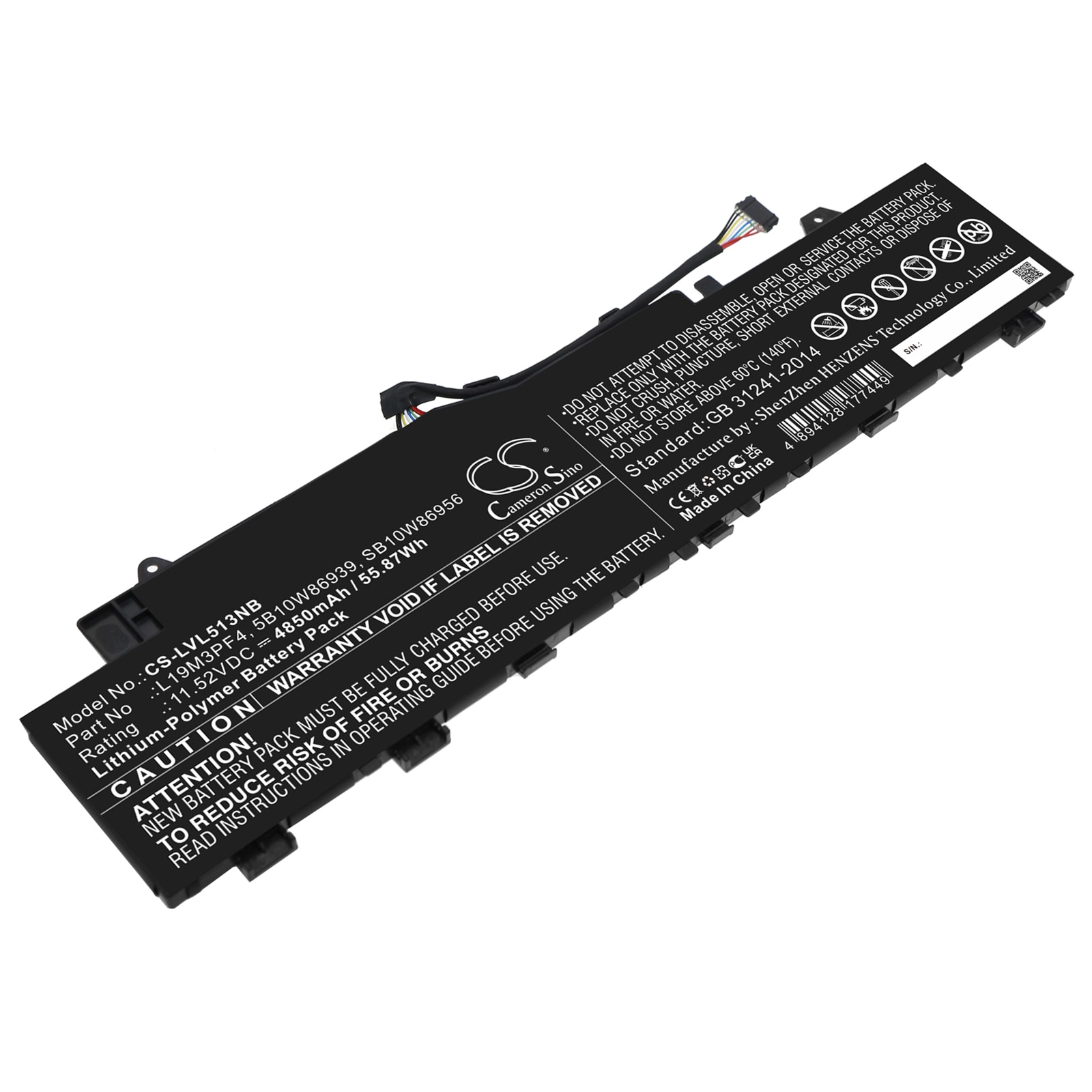 Batteri til bærbar PC for Lenovo IdeaPad 5 14ARE05, Ducati 5 82ES000DAU og andre.