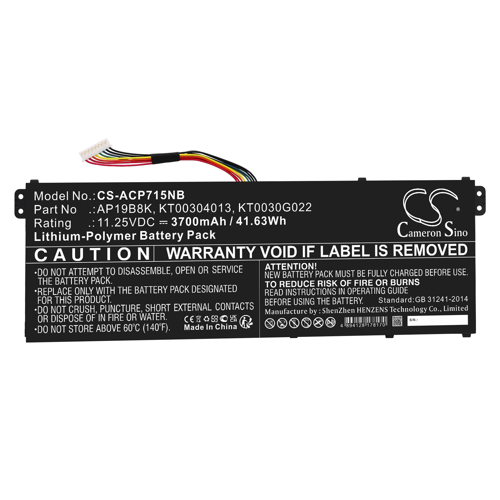 Batteri til bærbar PC for Acer TravelMate P2 TMP215-52-59AJ og andre
