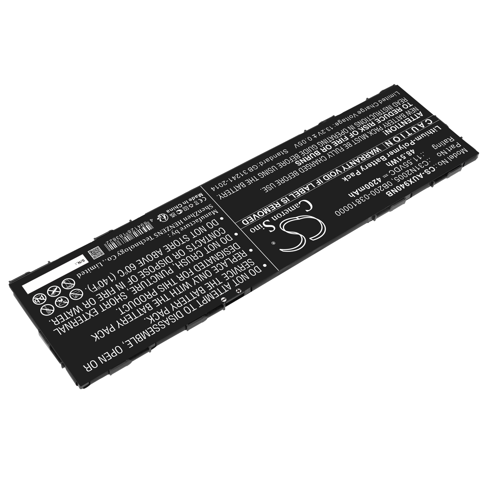Batteri til bærbar PC for Asus ChromeBook CX9, ExpertBook B3 Flip B3402FBA og andre.