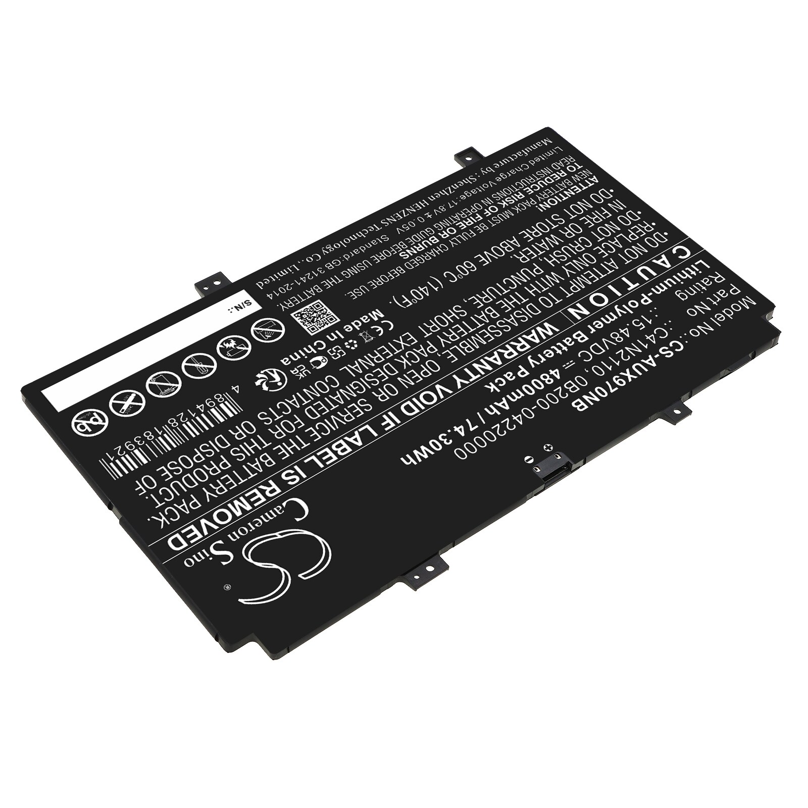 Batteri til bærbar PC for Asus Zenbook 17 Fold OLED, UX9702AA