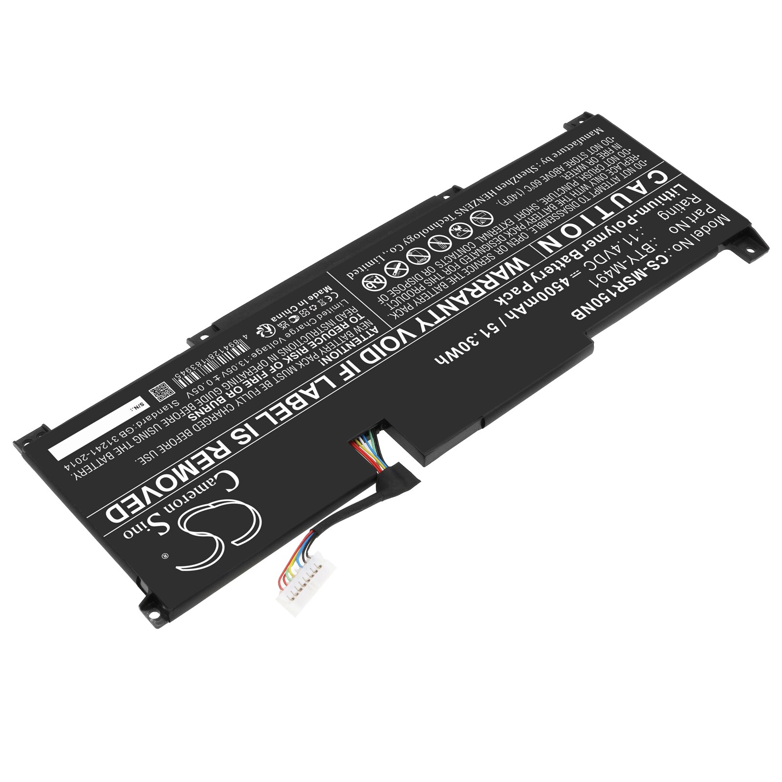 Batteri til bærbar PC for MSI Modern 15 A10M-296IN, Modern 15 A10M-627XES og andre.