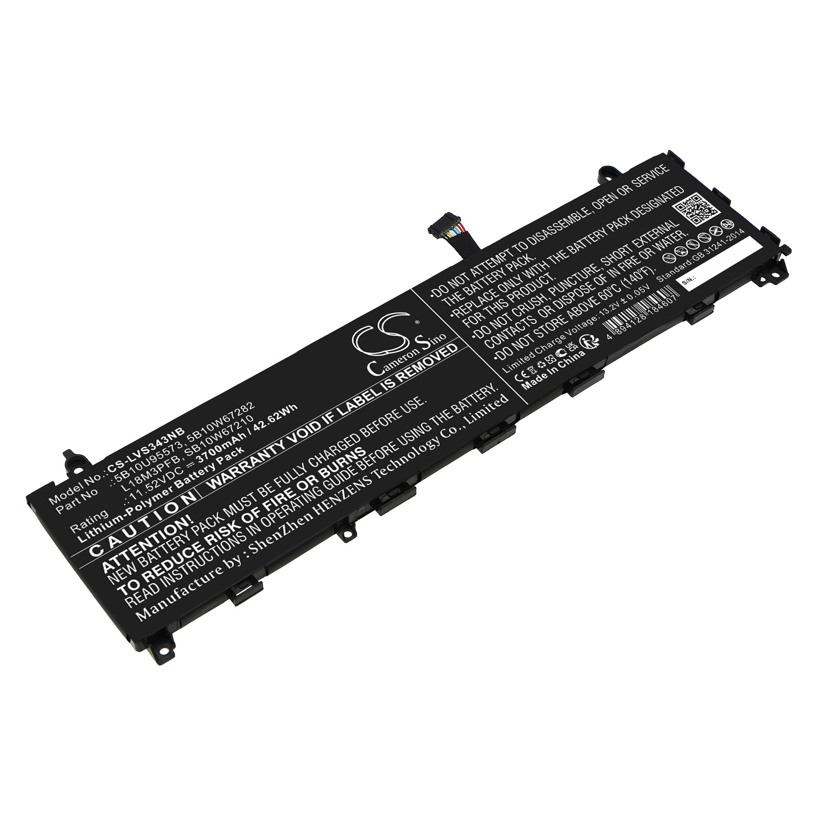 Batteri til bærbar PC for Lenovo IdeaPad S340-13IML og andre.