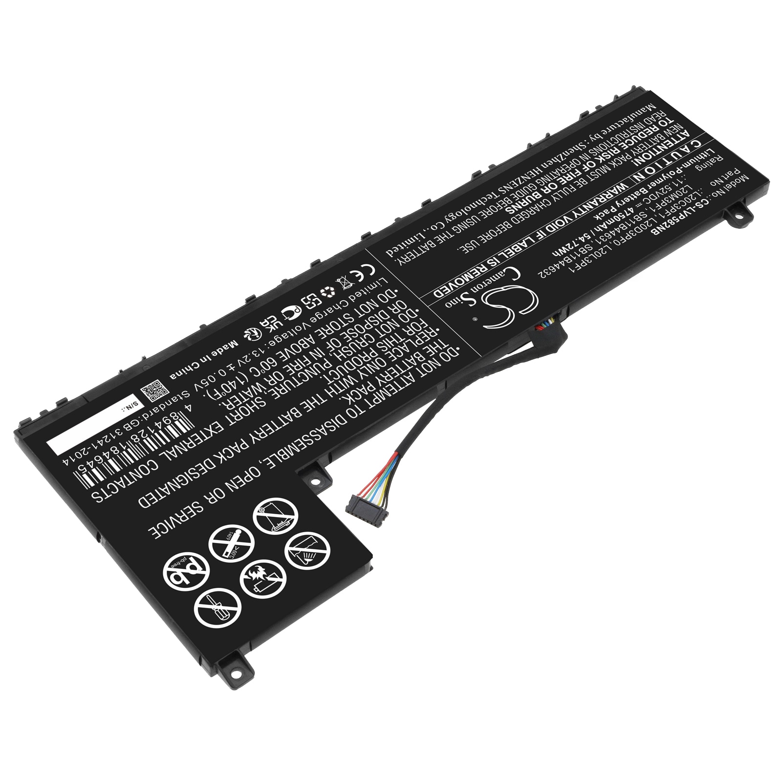 Batteri til bærbar PC for Lenovo IdeaPad 5 Pro 14ITL6-82L30004MX og andre.