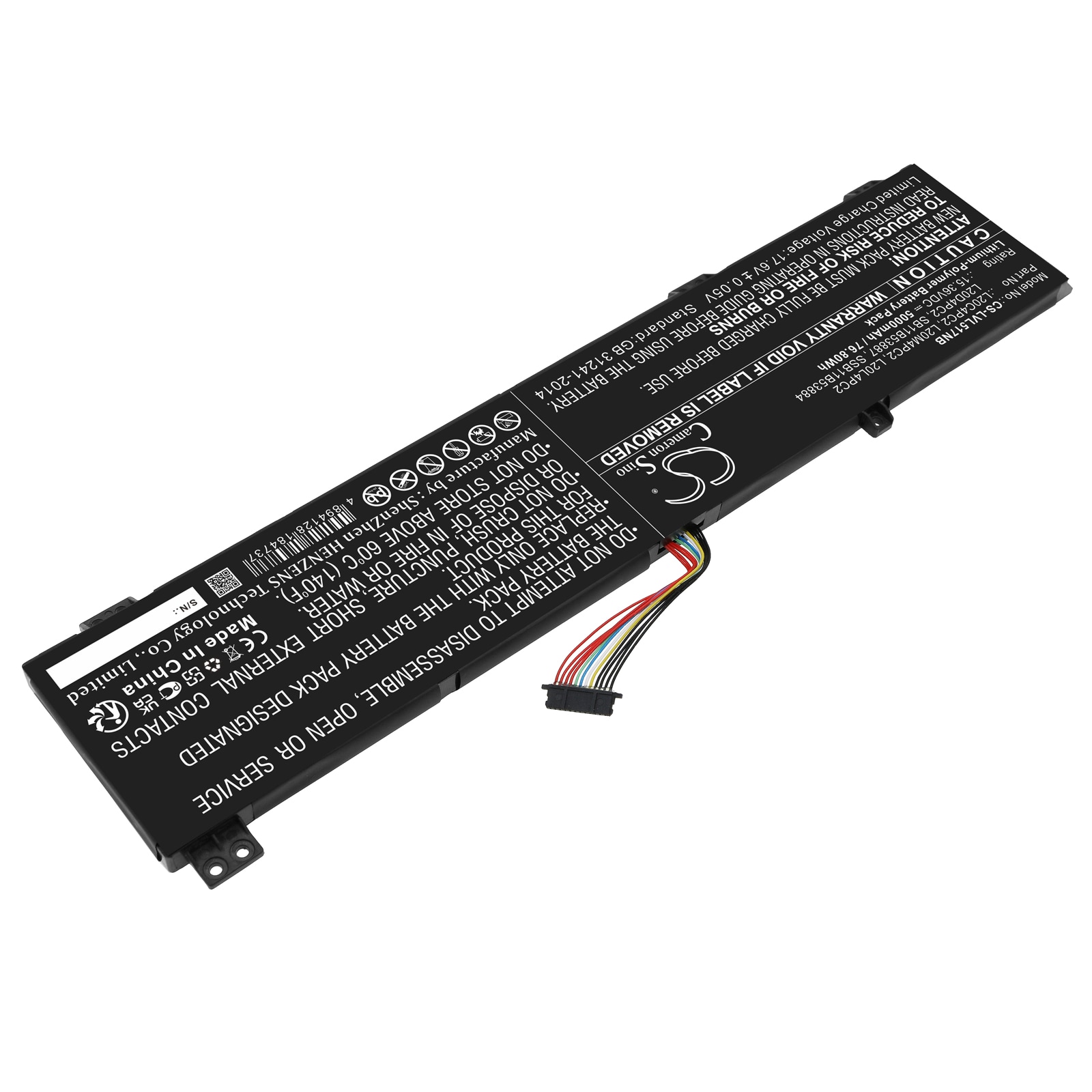 Batteri til bærbar PC for Lenovo Legion 5 17ACH6H-82JY00GMMX og andre.