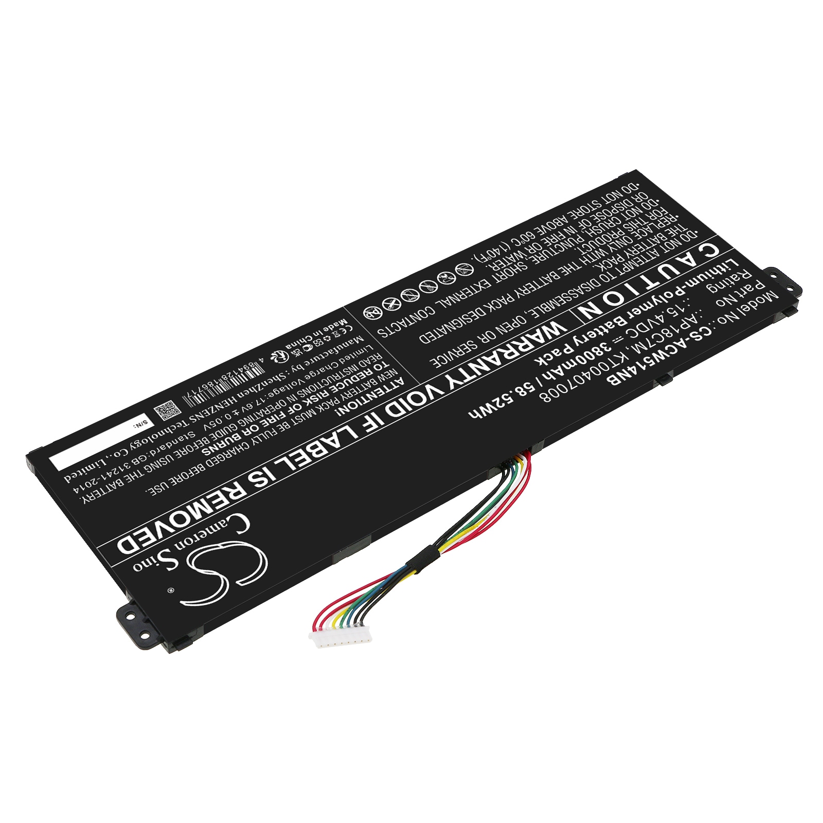 Batteri til bærbar PC for Acer Swift 5 SF514-54GT-595G og andre.