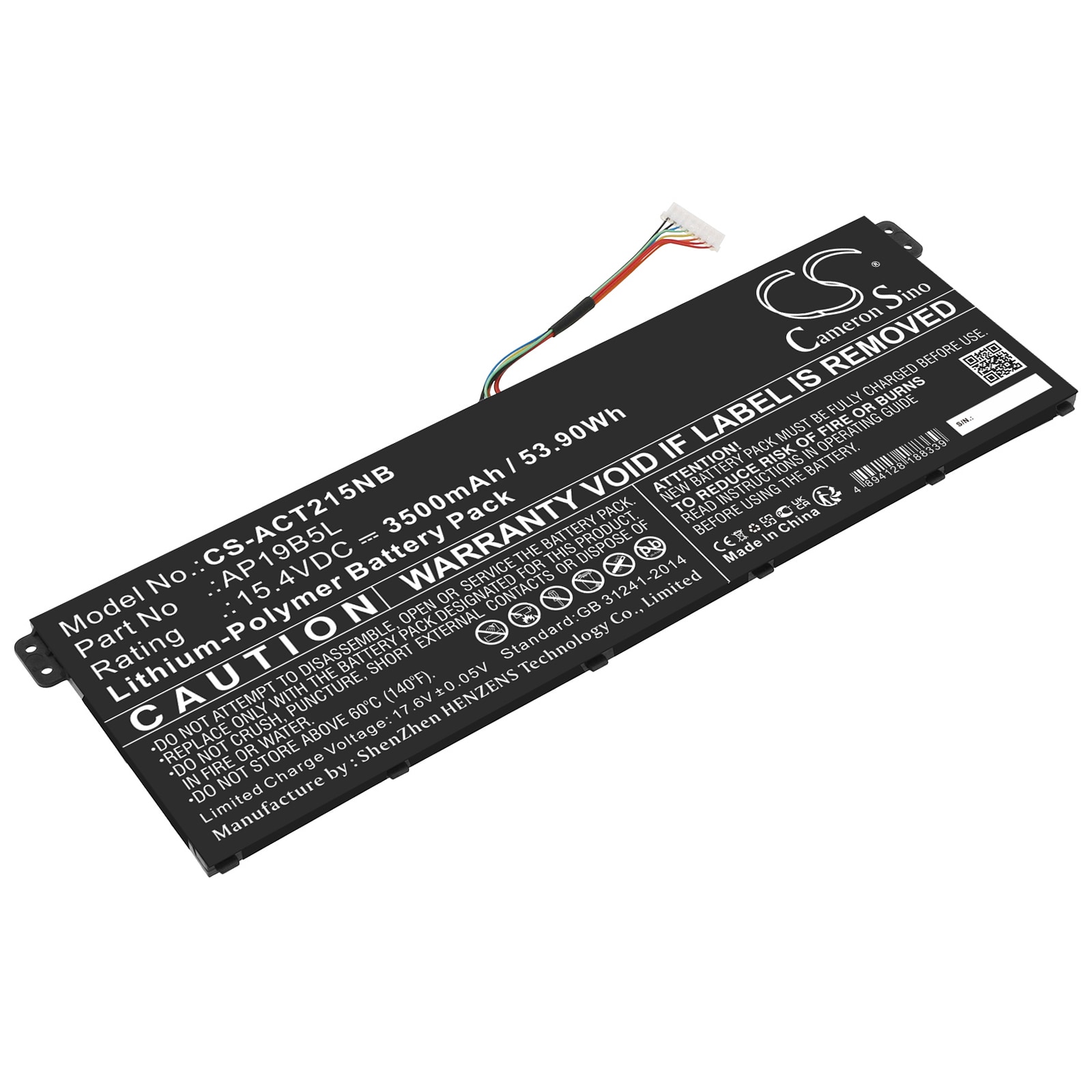 Batteri til bærbar PC for Acer TravelMate P2 TMP215-41-R74Q og andre