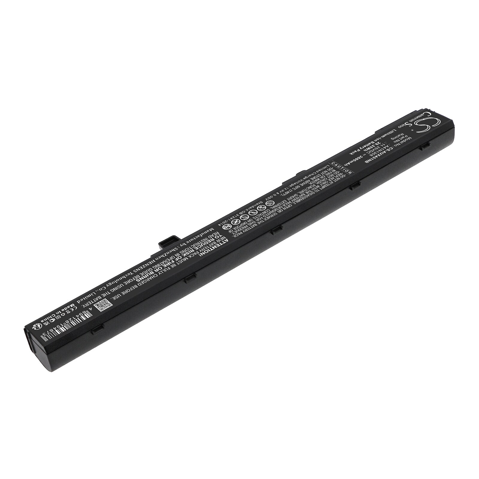 Batteri til bærbar PC for Asus X551C, X551CA, X551CA-0051A2117U og andre.