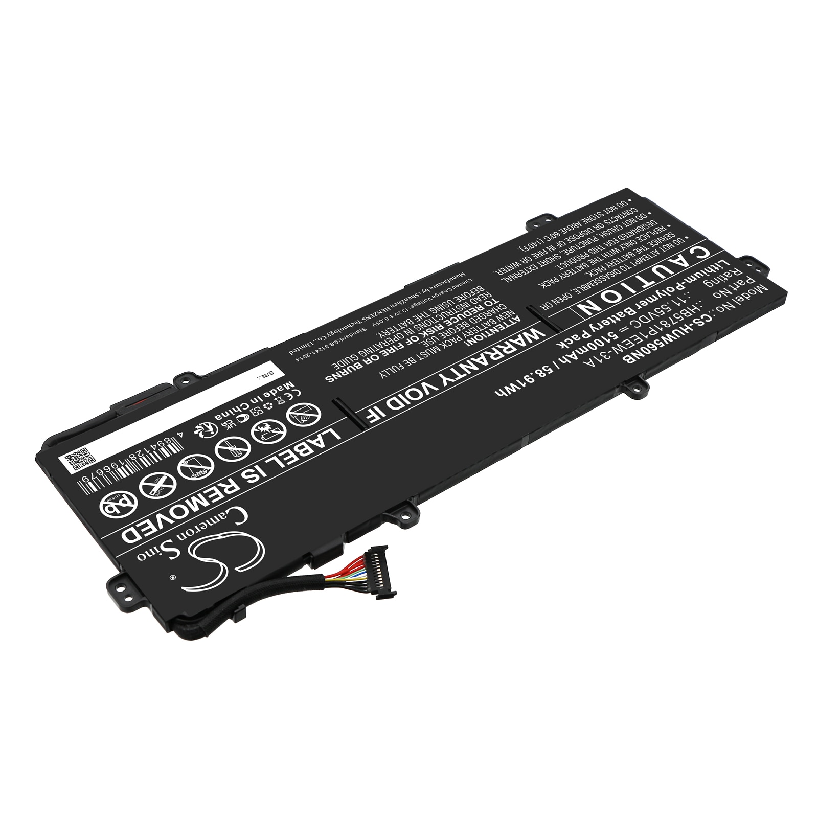 Batteri til bærbar PC for Huawei MateBook 13S I5 11300H, MateBook 14S I7 og andre.