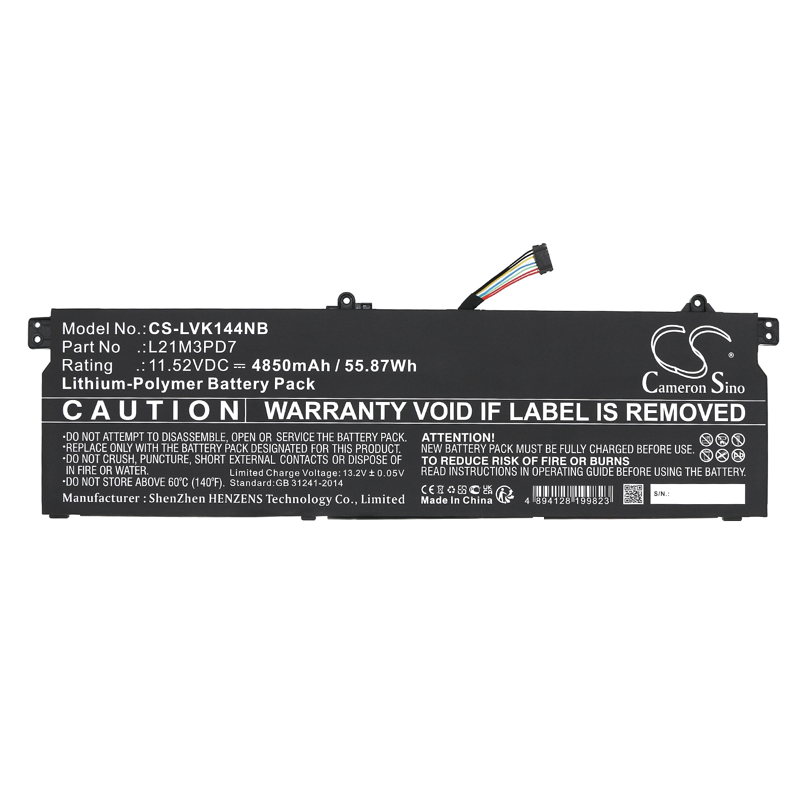 Batteri til bærbar PC for Lenovo Thinkbook 14 G4+IAP, ThinkBook 16 G4+ ARA