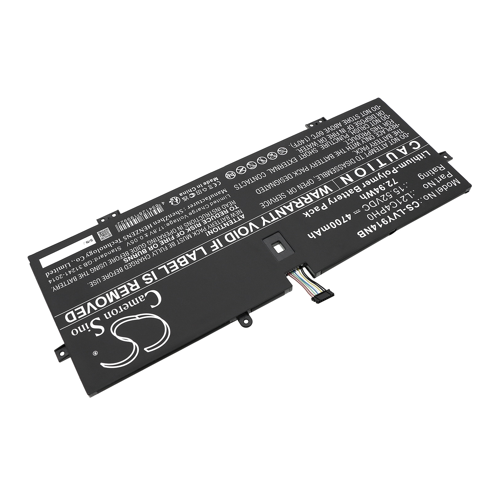 Batteri til bærbar PC for Lenovo Yoga 9 14ITL5-82BG008EPB og andre.