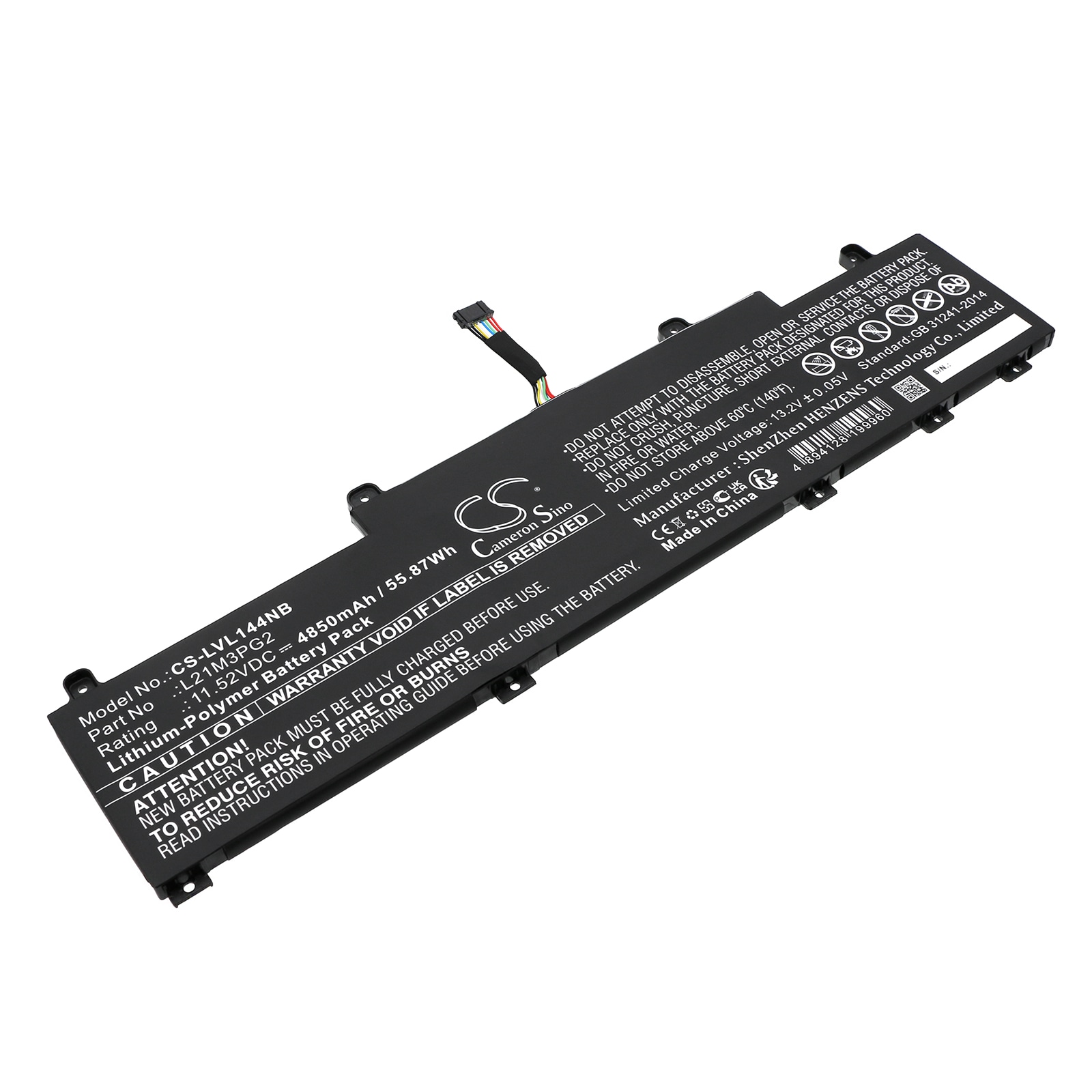 Batteri til bærbar PC for Lenovo ThinkPad L14 Gen 4 (Intel) 21H10063ED og andre.