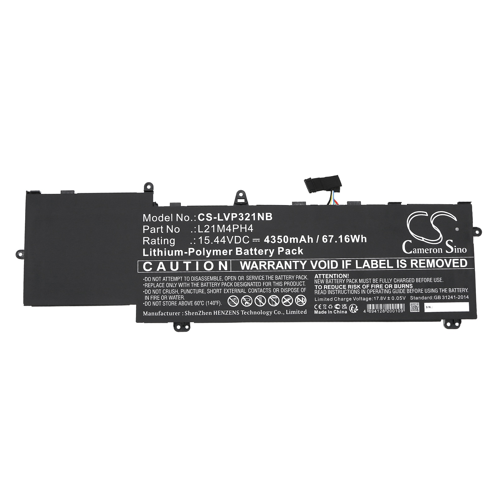 Batteri til bærbar PC for Lenovo ThinkBook Plus G3 IAP 21EL001FFR og andre.