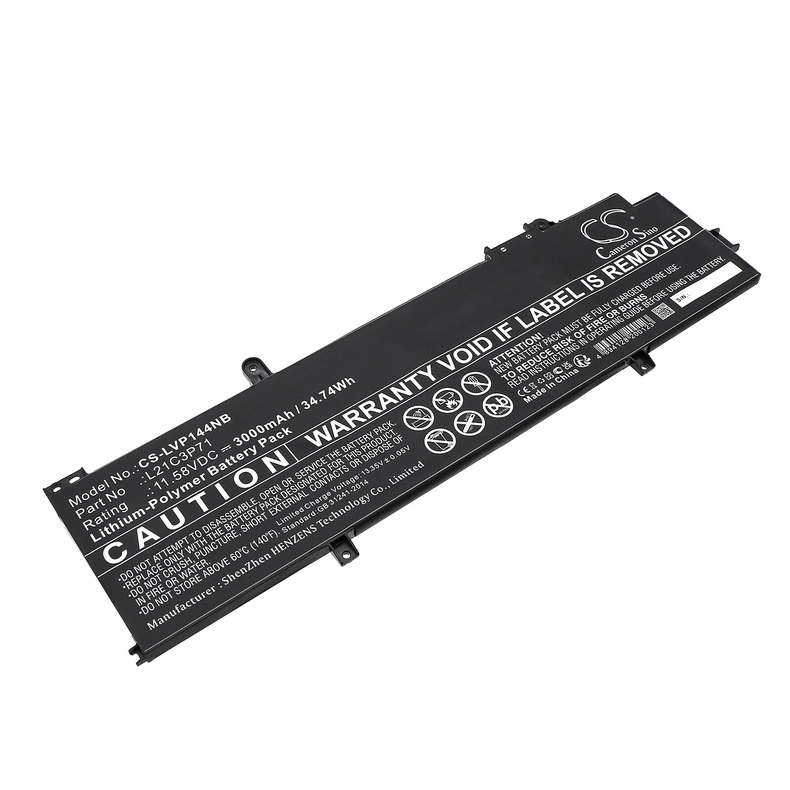 Batteri til bærbar PC for Lenovo ThinkPad P14S Gen3, ThinkPad T14 Gen3